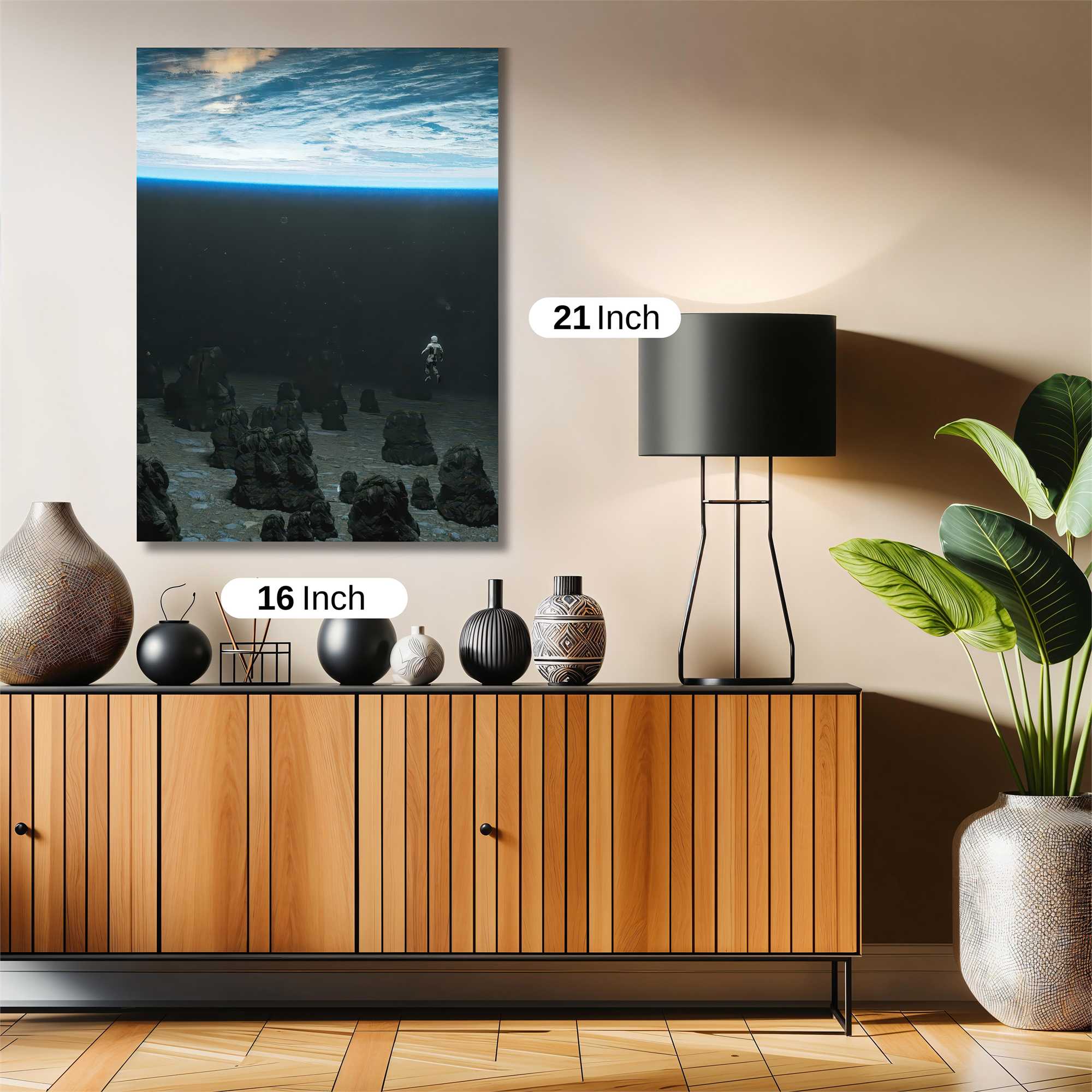 Astronaut Solitude Safe Wall Magnetic / M