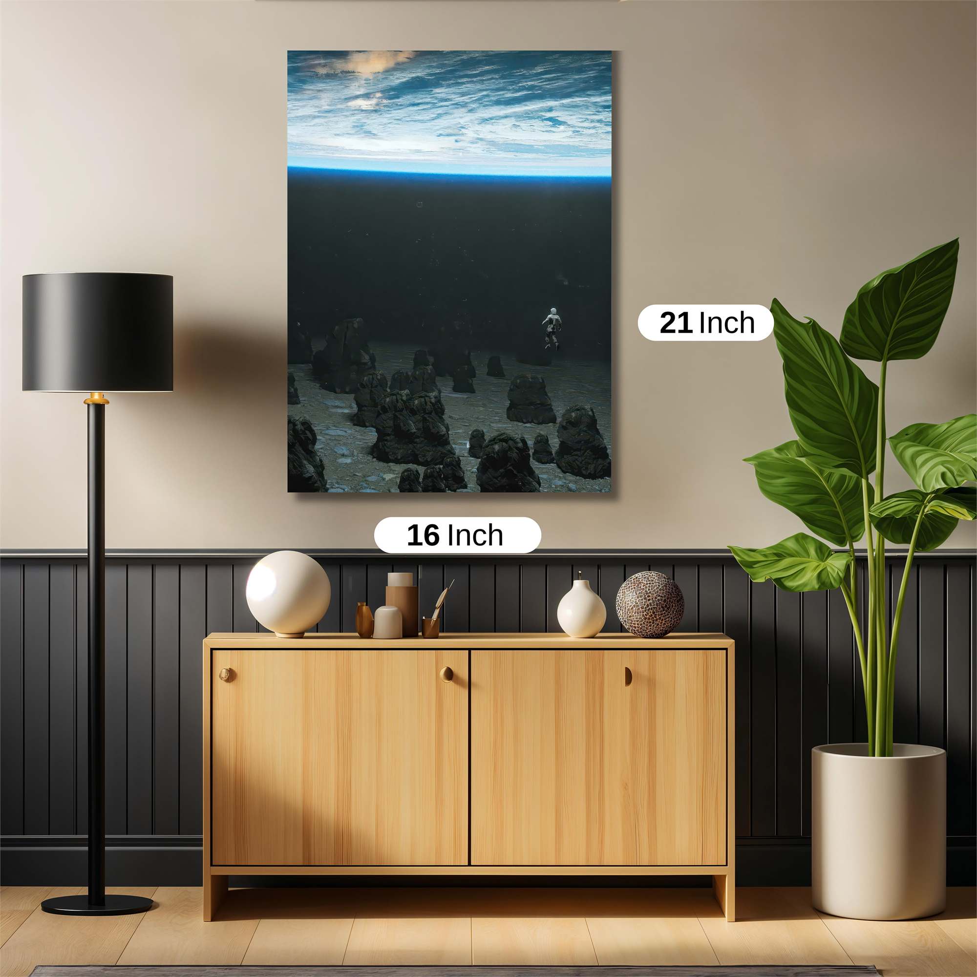 Astronaut Solitude Safe Wall Magnetic / M