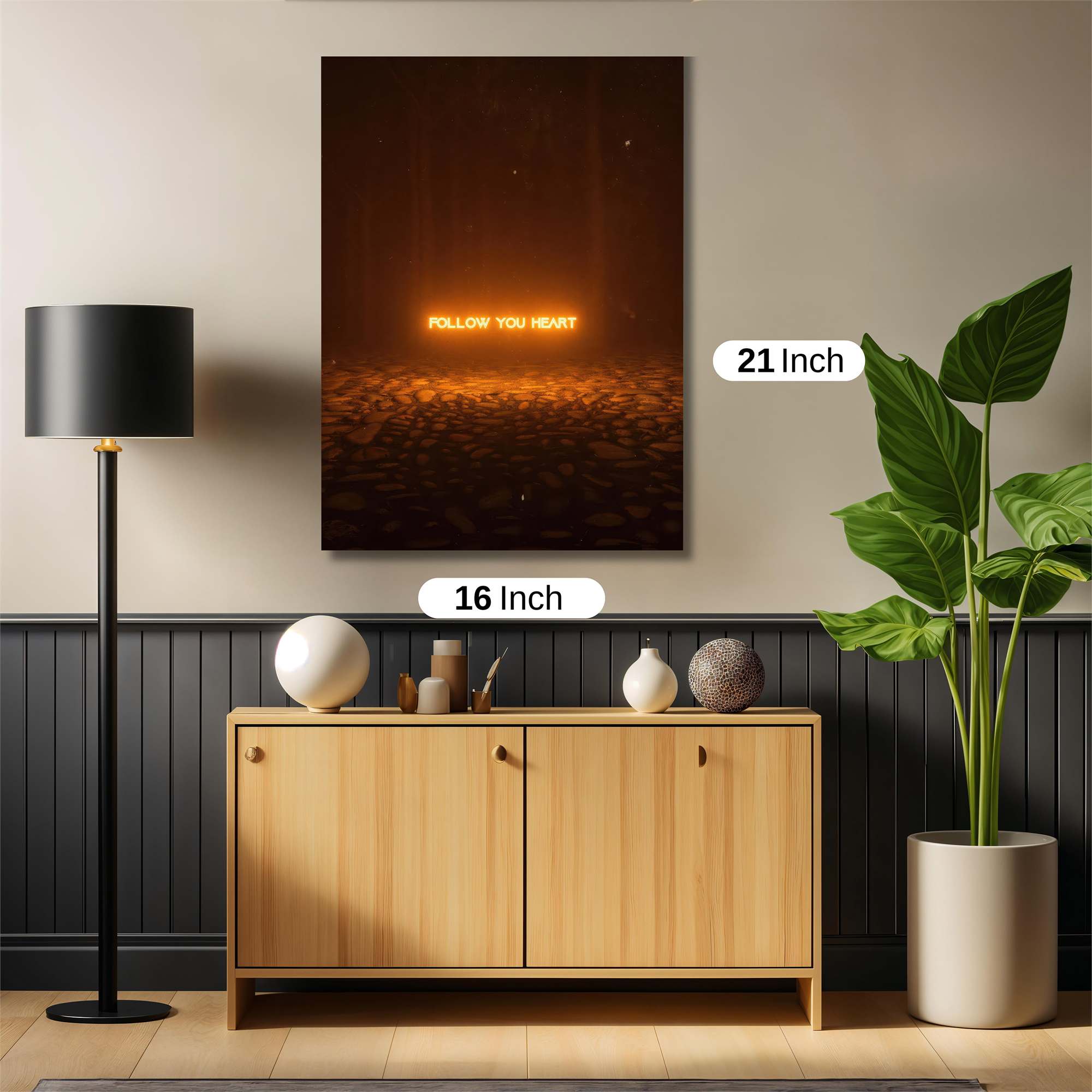 Heart Glow Safe Wall Magnetic / M
