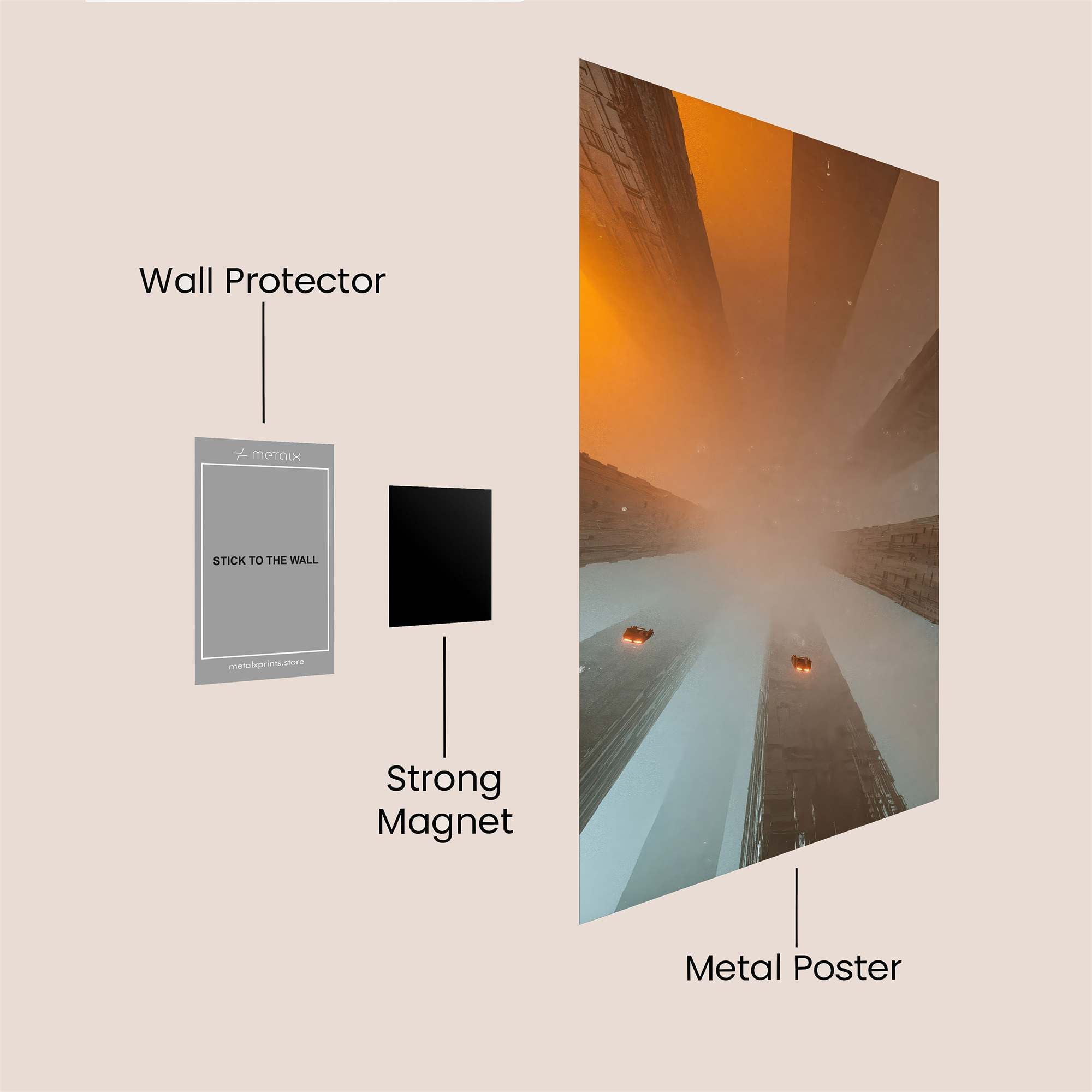 Skyward Serenity Safe Wall Magnetic / M
