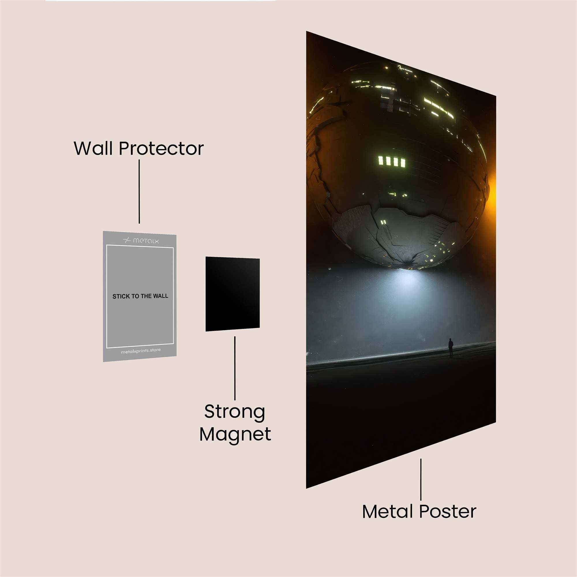 Sphere Enigma Safe Wall Magnetic / M