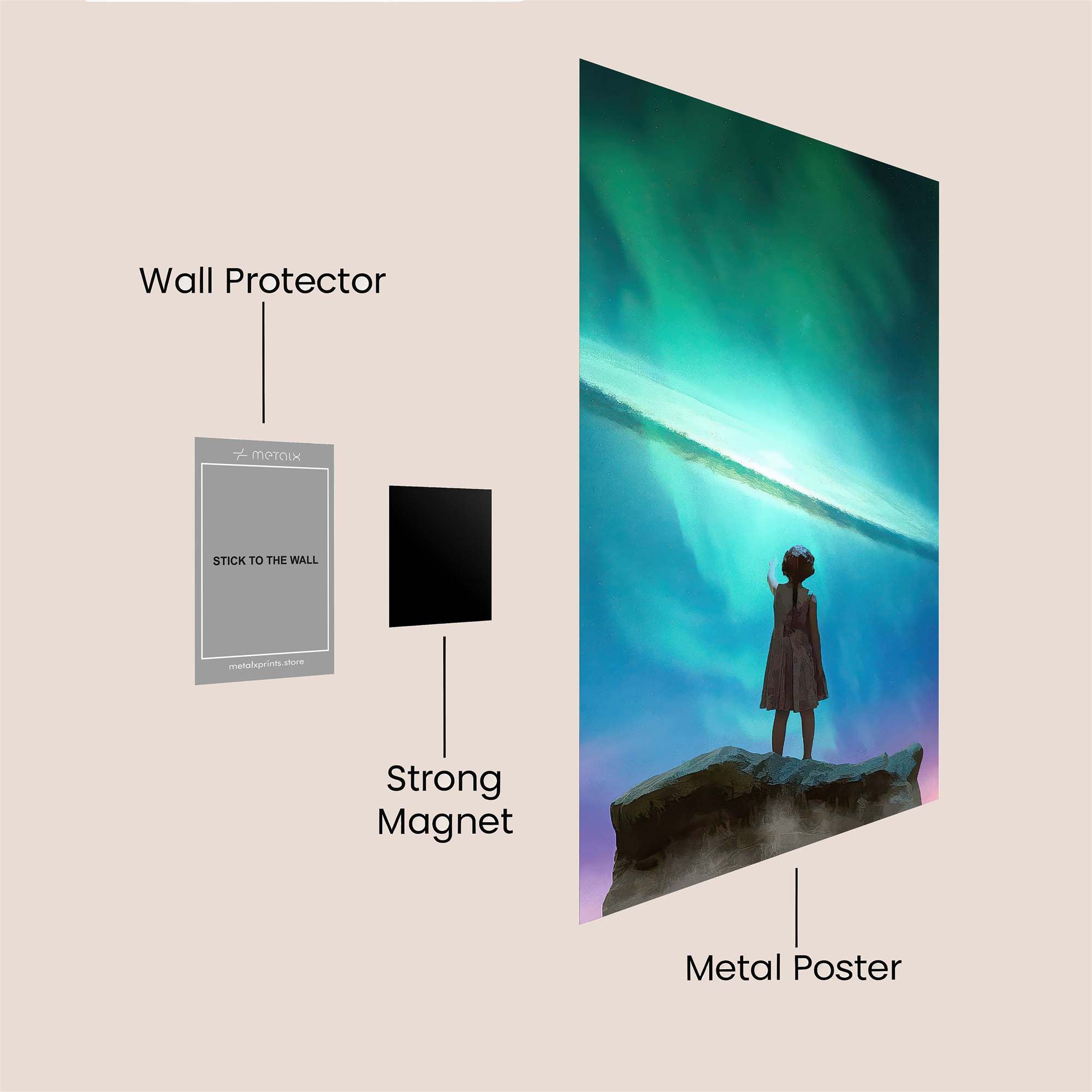 Aurora Wonder Safe Wall Magnetic / M