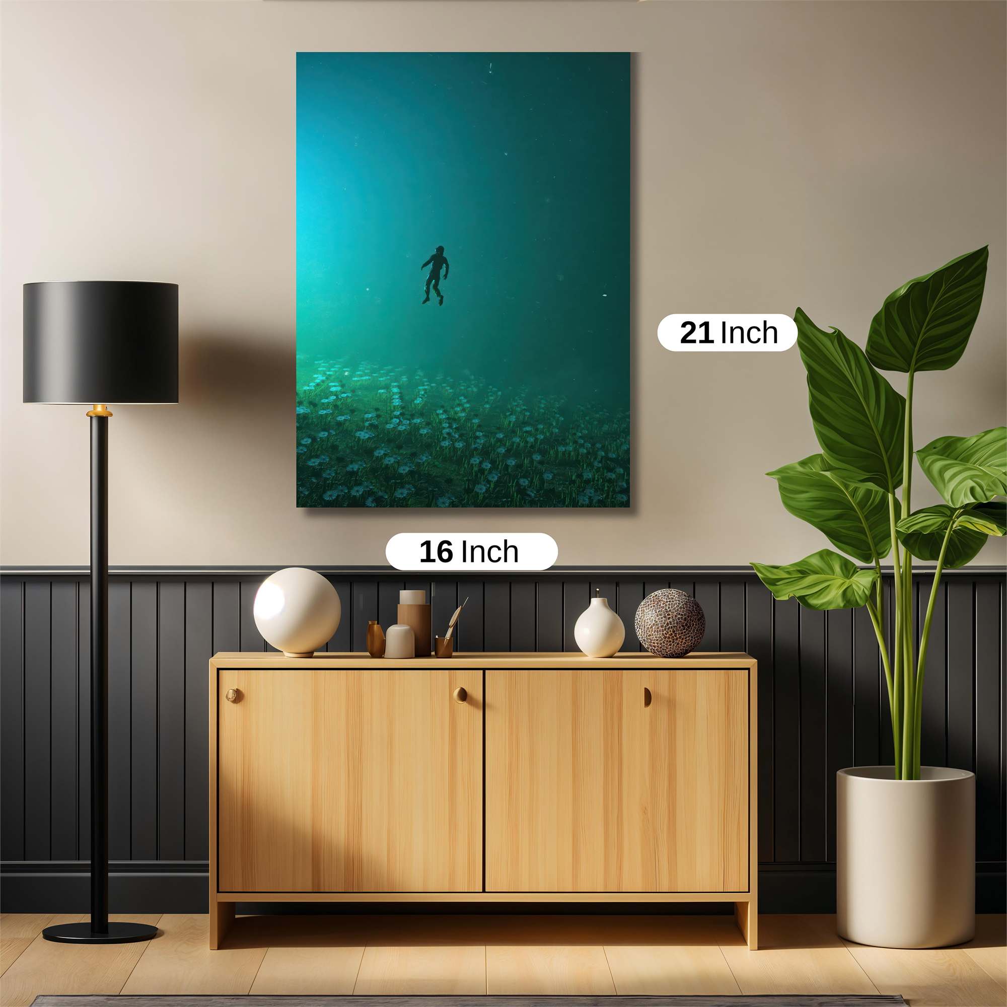 Diver Dreamscape Safe Wall Magnetic / M