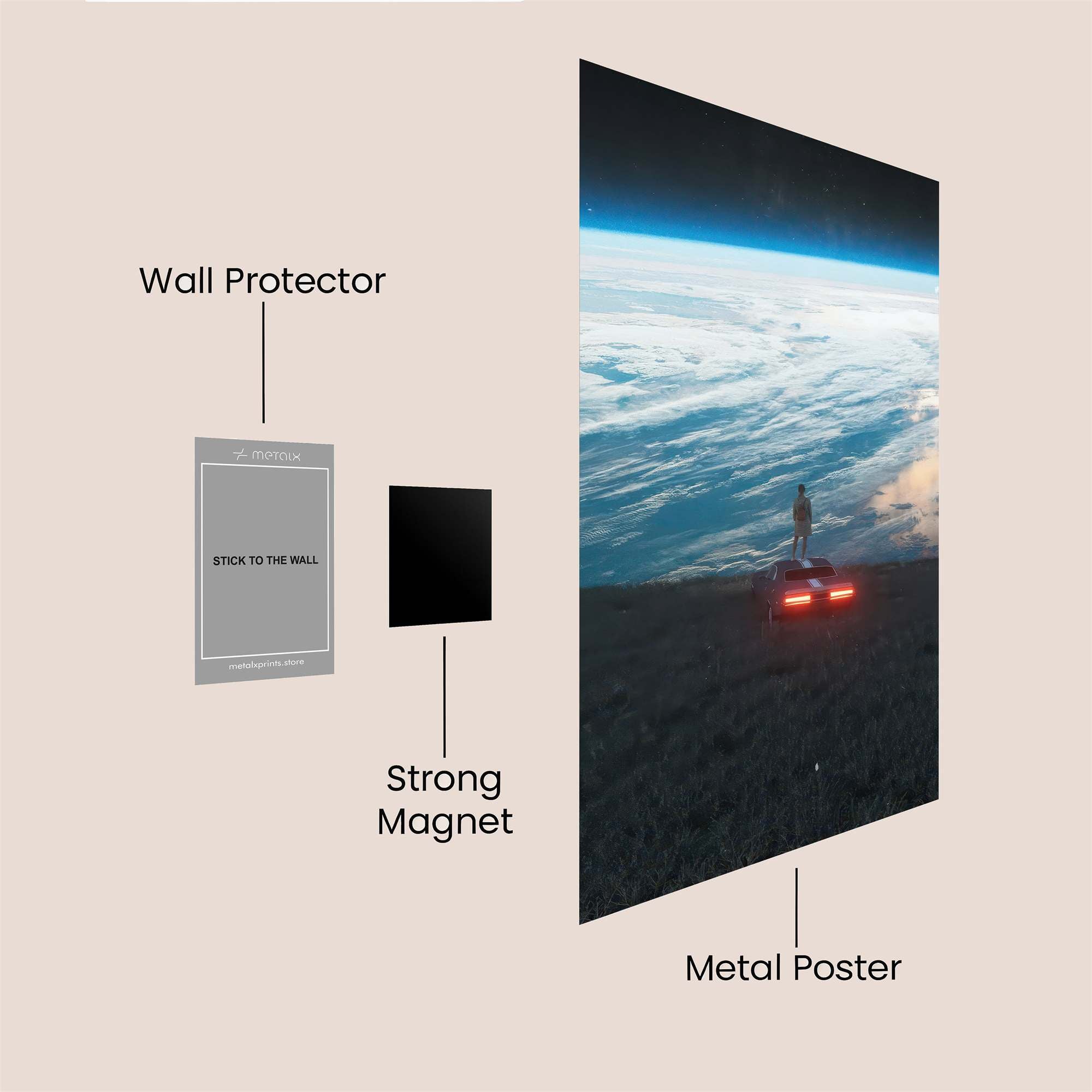 Space Serenity Safe Wall Magnetic / M