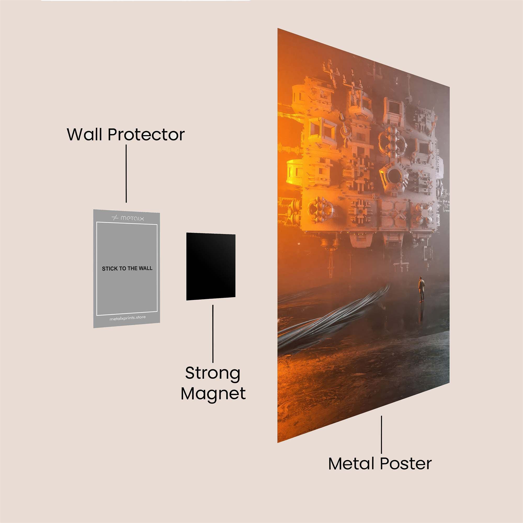 Death Star Eerie Safe Wall Magnetic / M