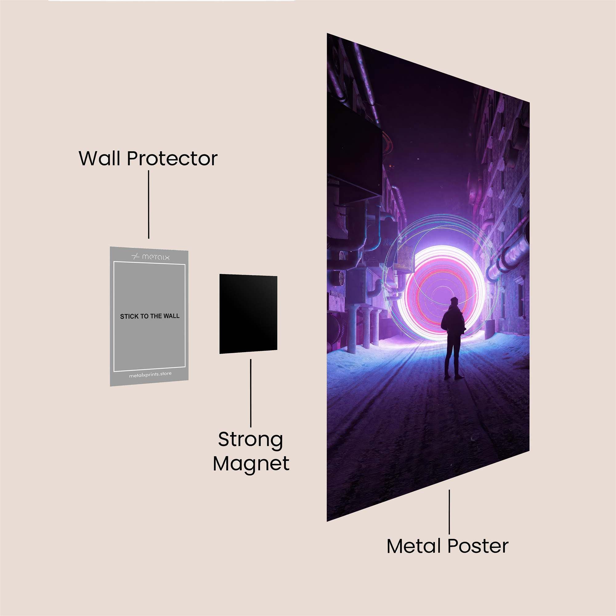 Portal Serene Safe Wall Magnetic / M