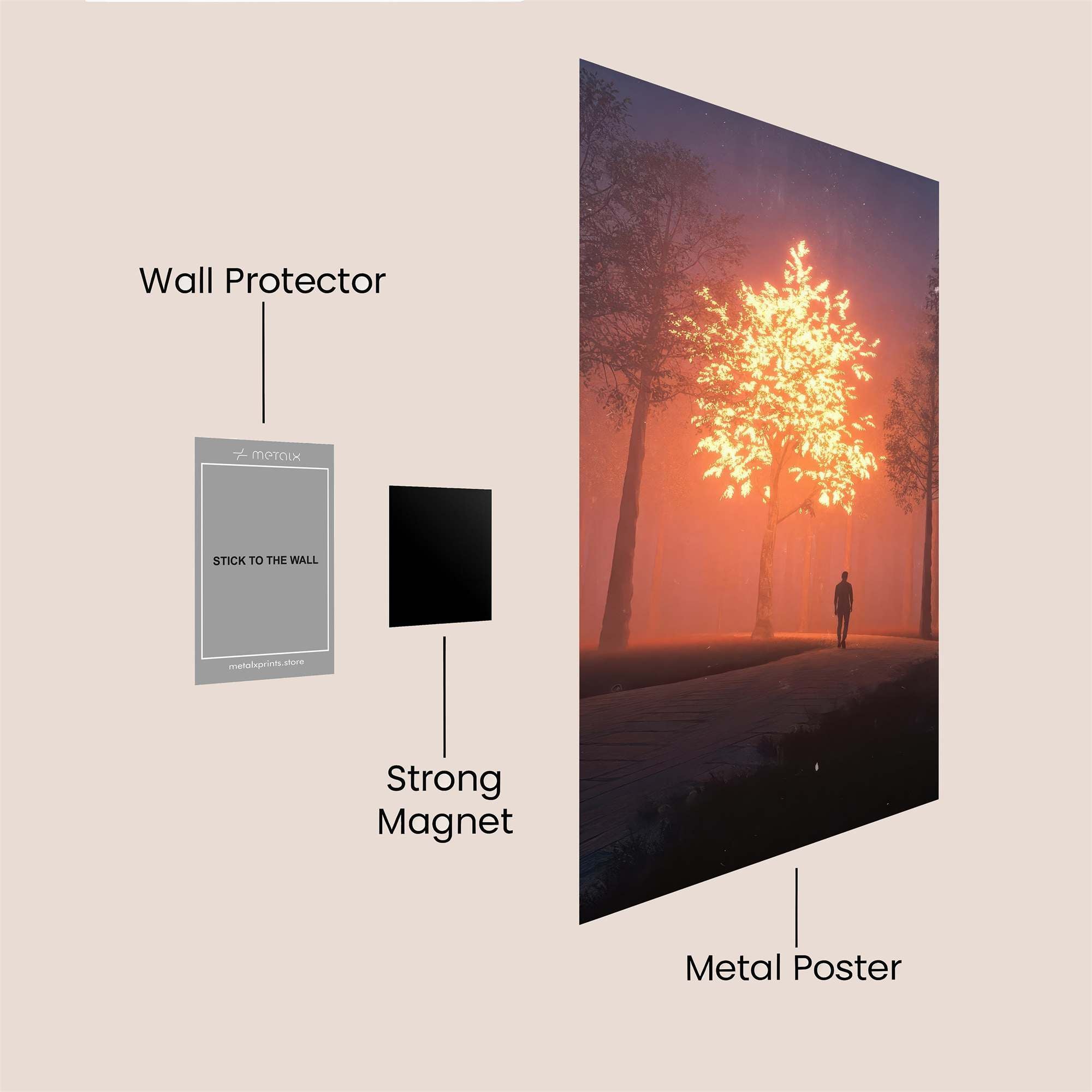 Glowtree Enigma Safe Wall Magnetic / M