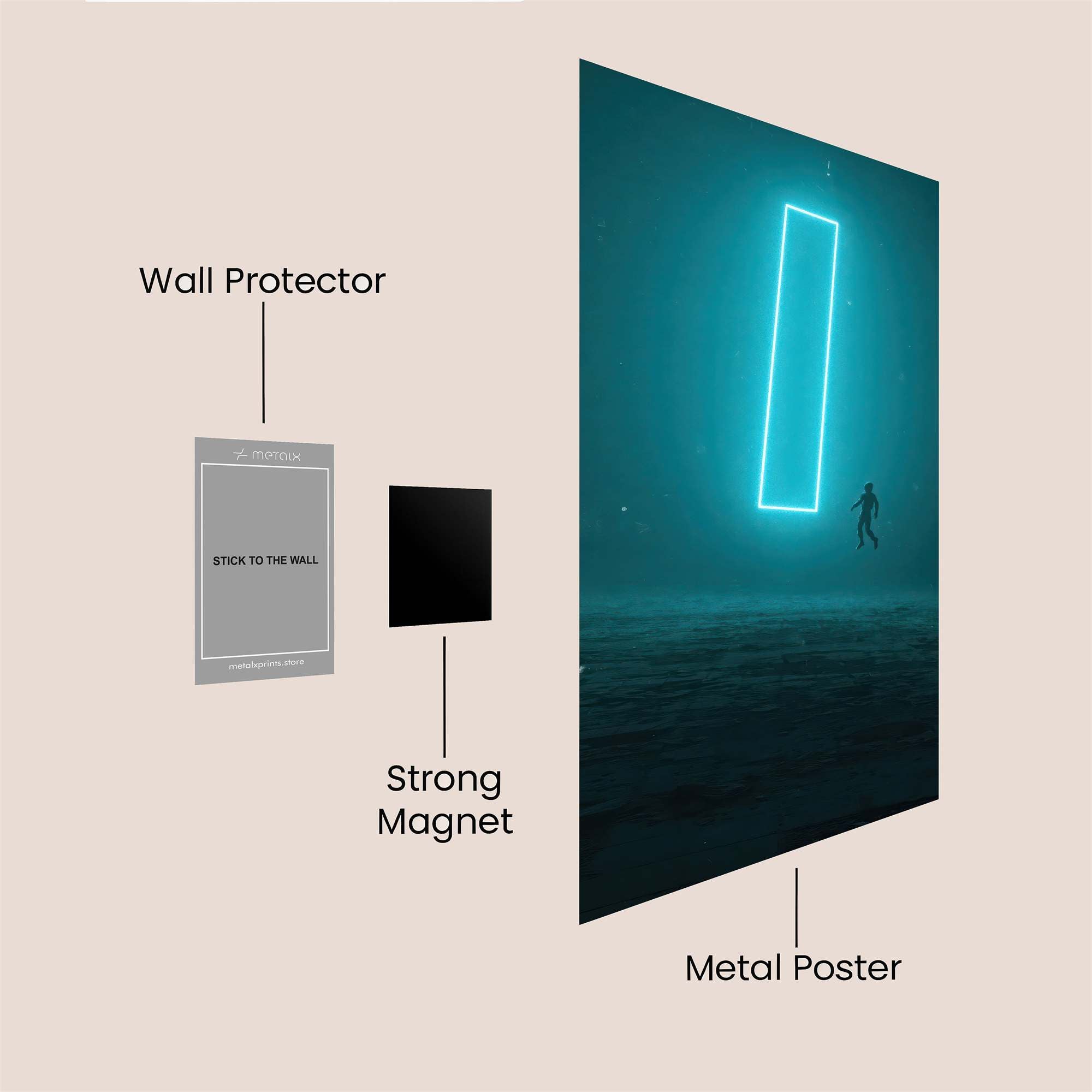 Portal Mystery Safe Wall Magnetic / M