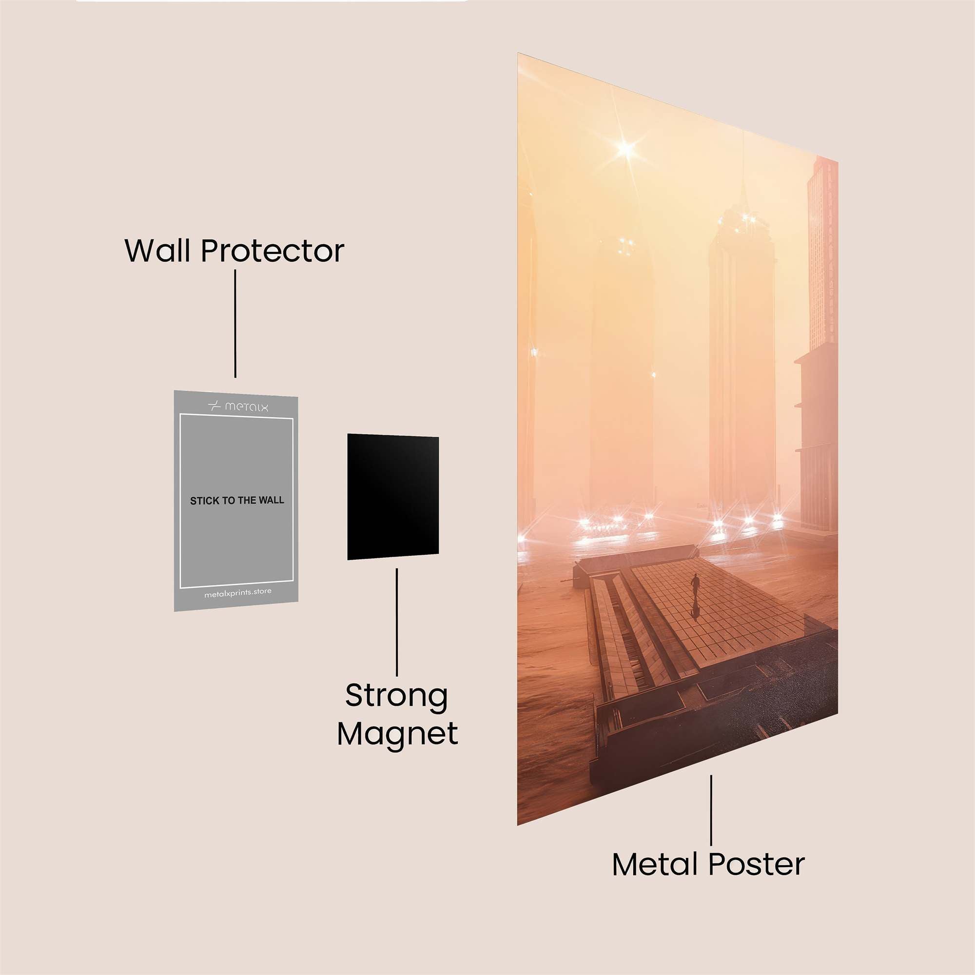 Martian Solitude Safe Wall Magnetic / M