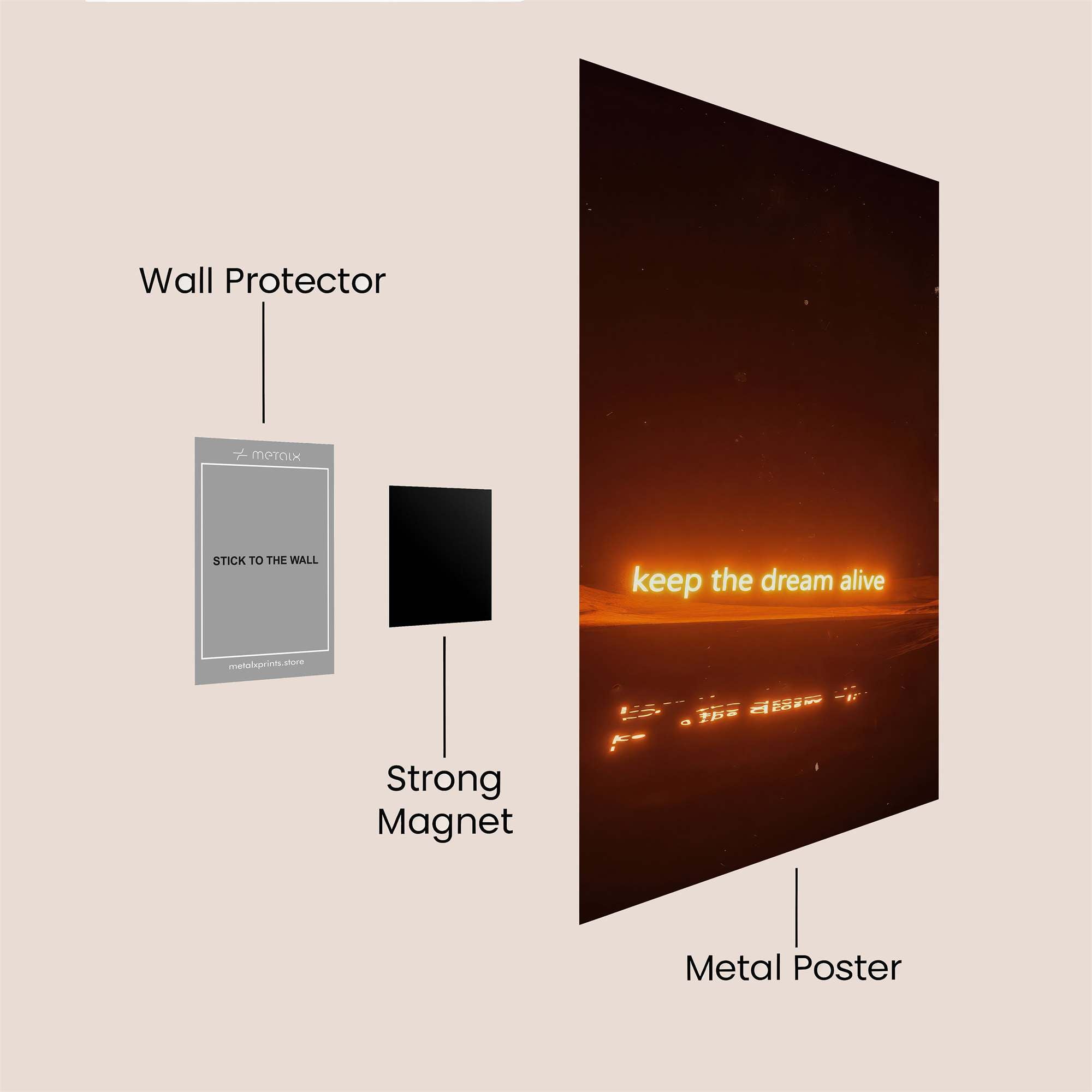 Dream Ignited Safe Wall Magnetic / M
