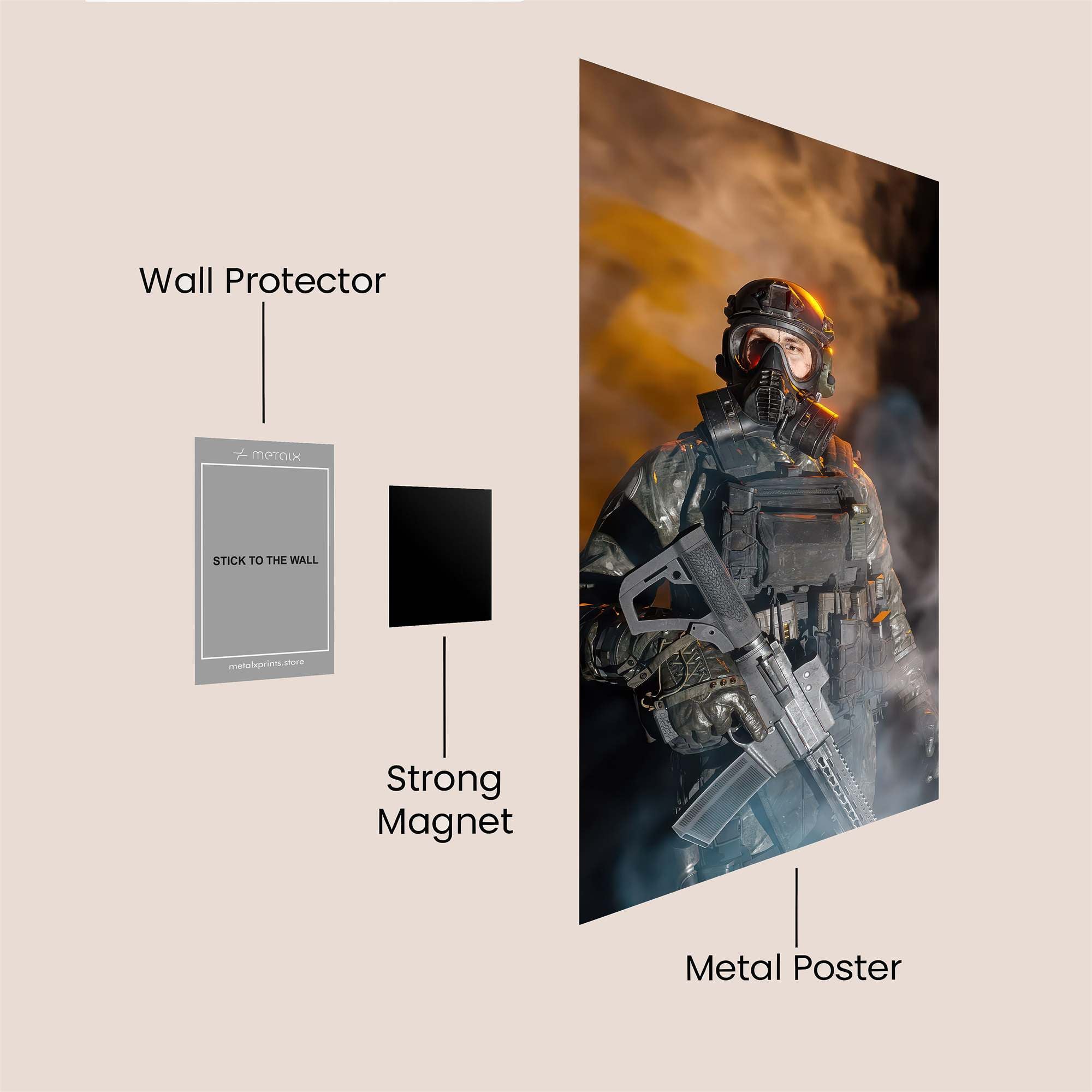 Soldier Enigma Safe Wall Magnetic / M