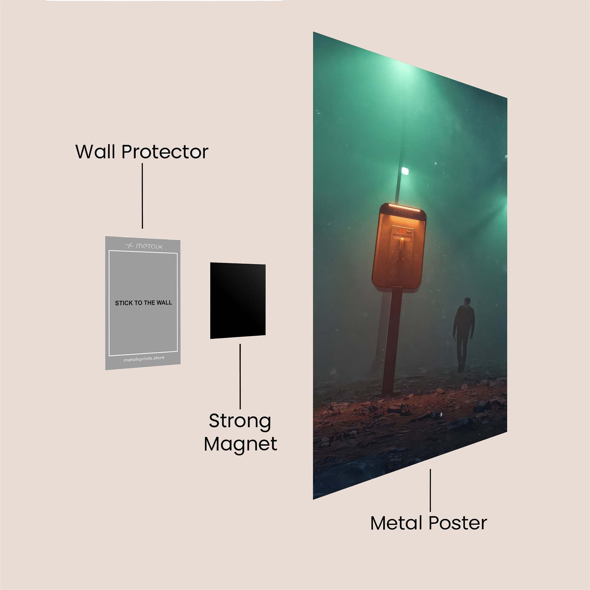Silhouette Mystery Safe Wall Magnetic / M