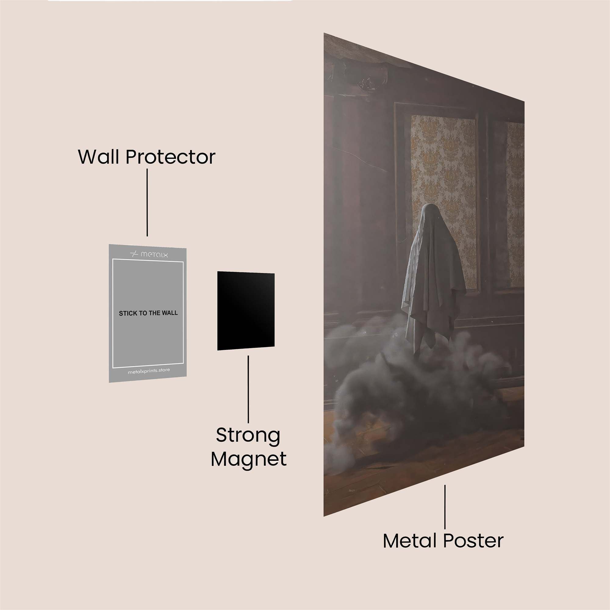 Ghostly Whispers Safe Wall Magnetic / M