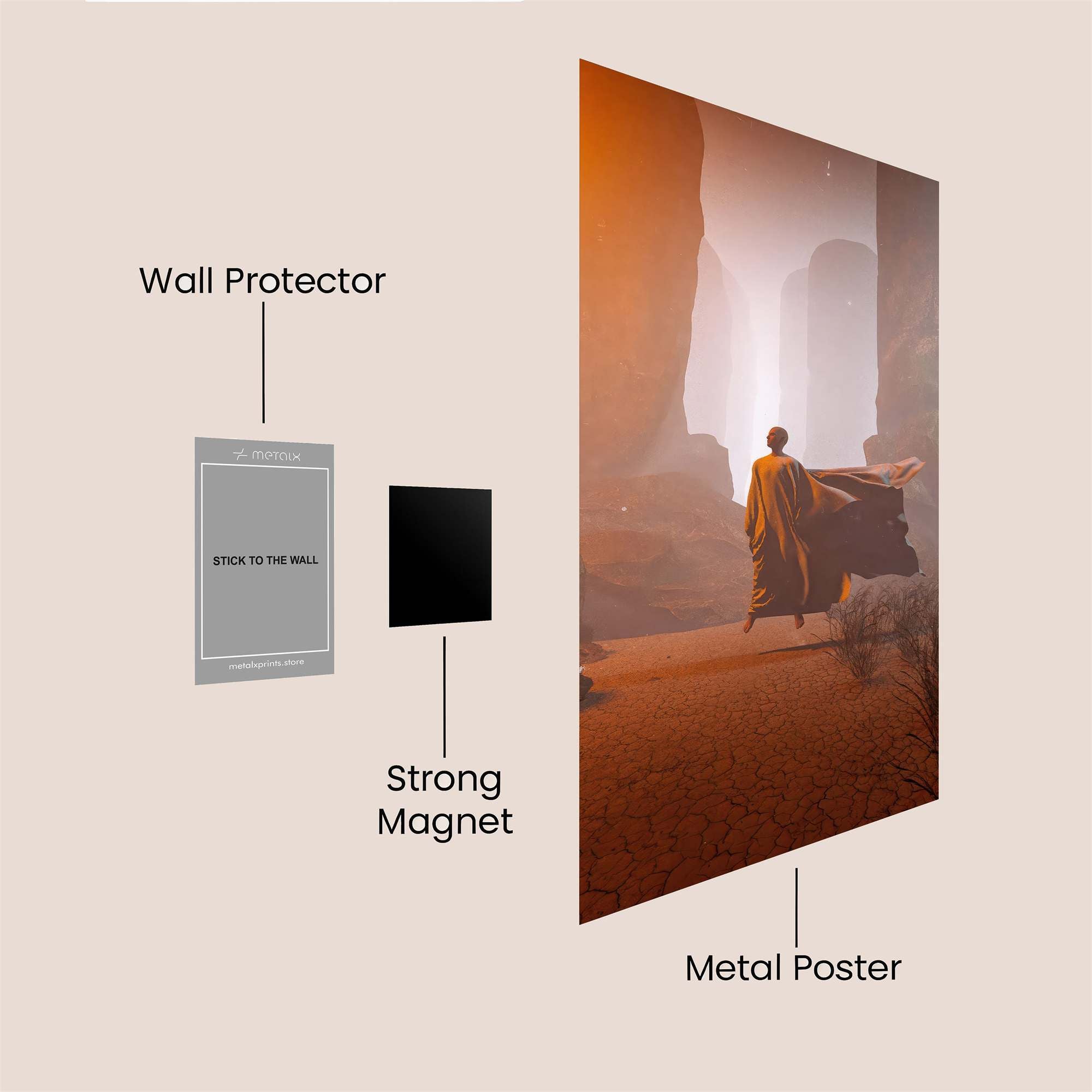 Journey Serene Safe Wall Magnetic / M