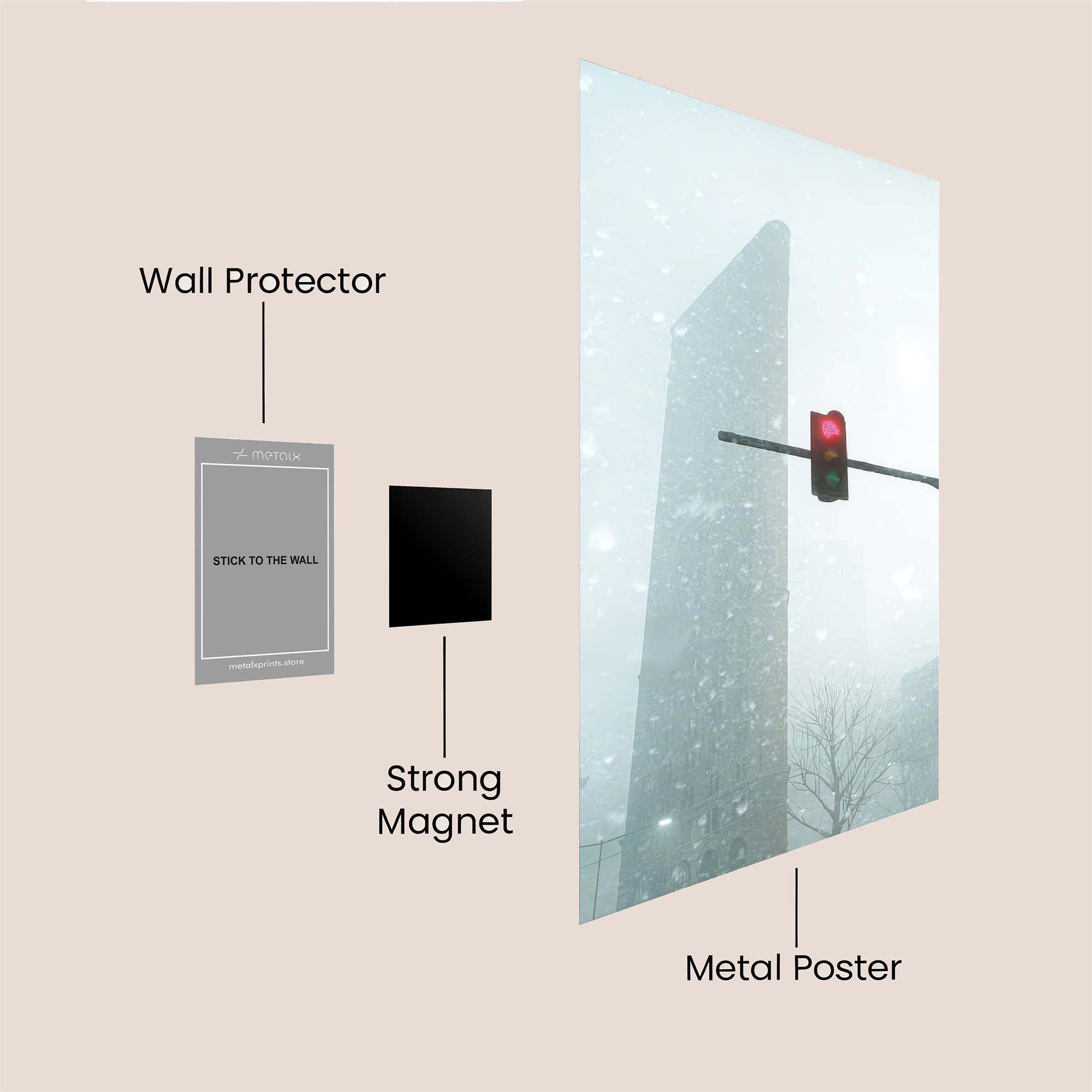 Monumental Fog Safe Wall Magnetic / M