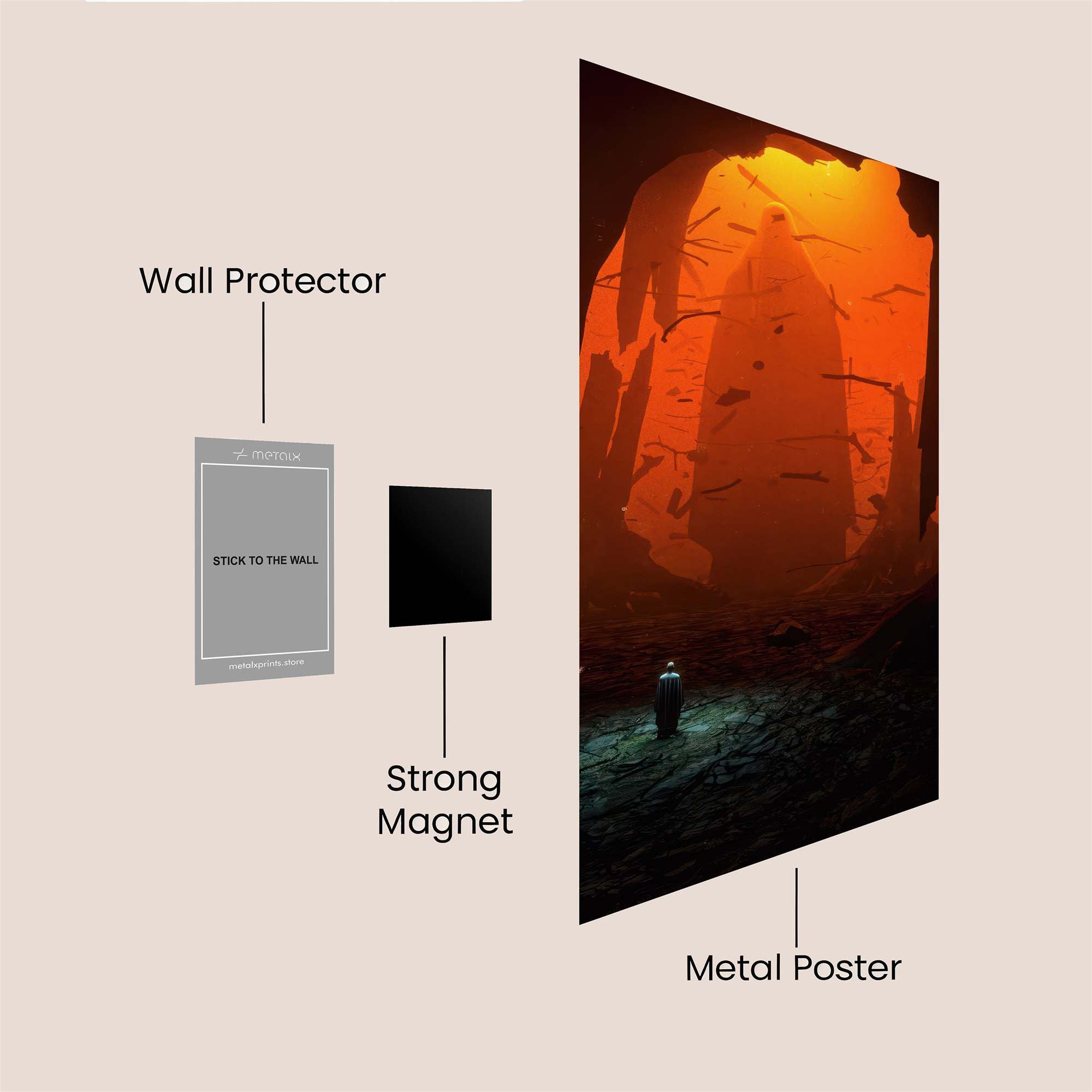 Cavernous Gloom Safe Wall Magnetic / M