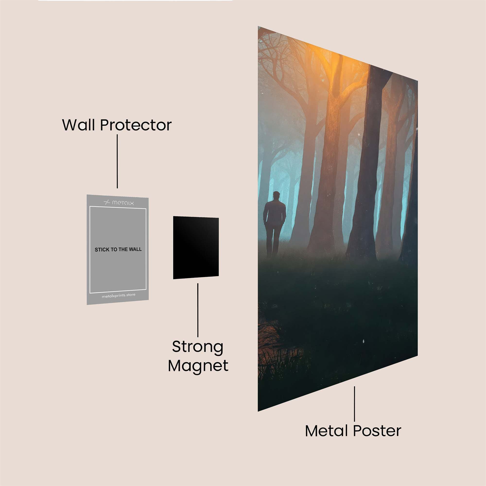 Wanderer's Enigma Safe Wall Magnetic / M