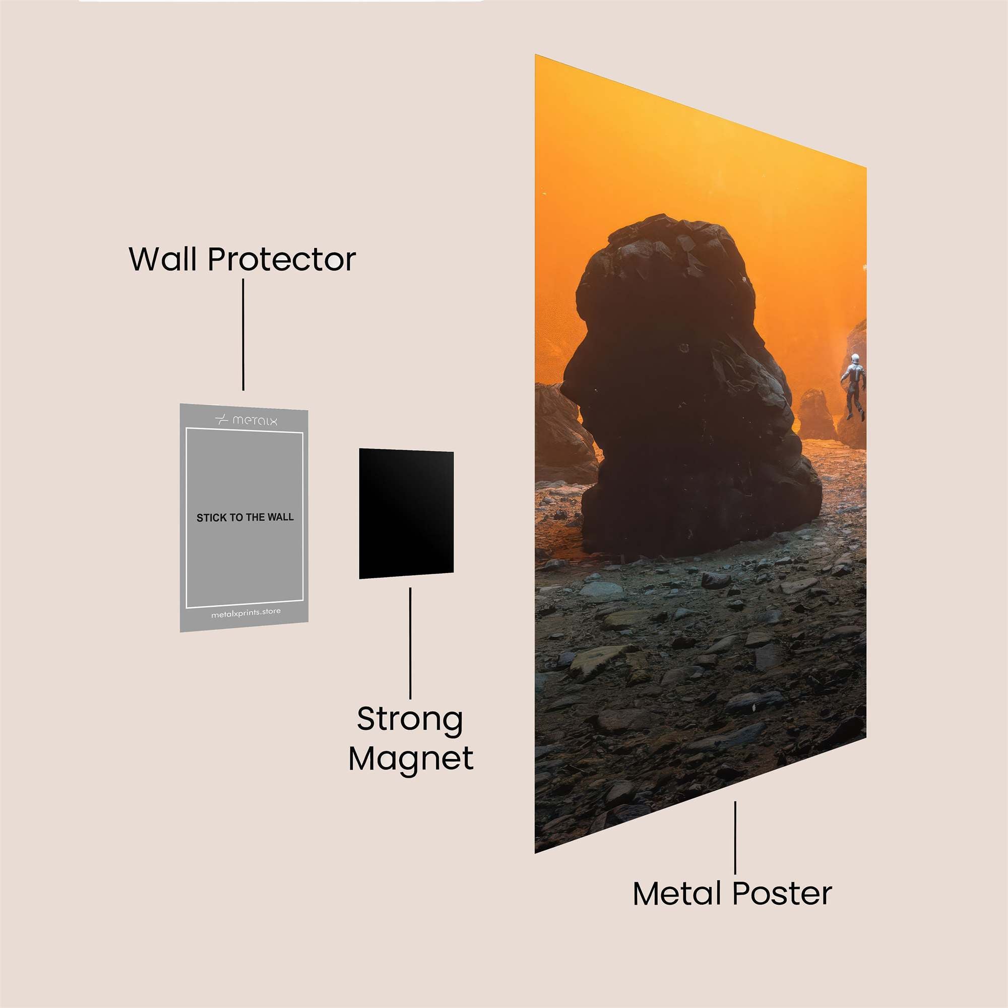 Alien Solitude Safe Wall Magnetic / M