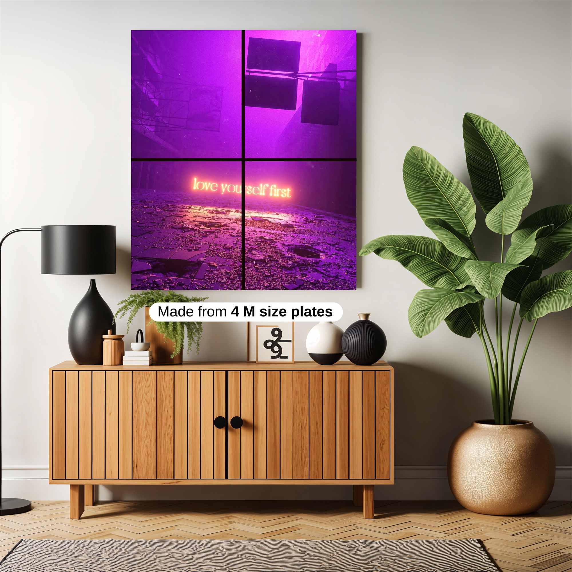 Neon Serenity Safe Wall Magnetic / M