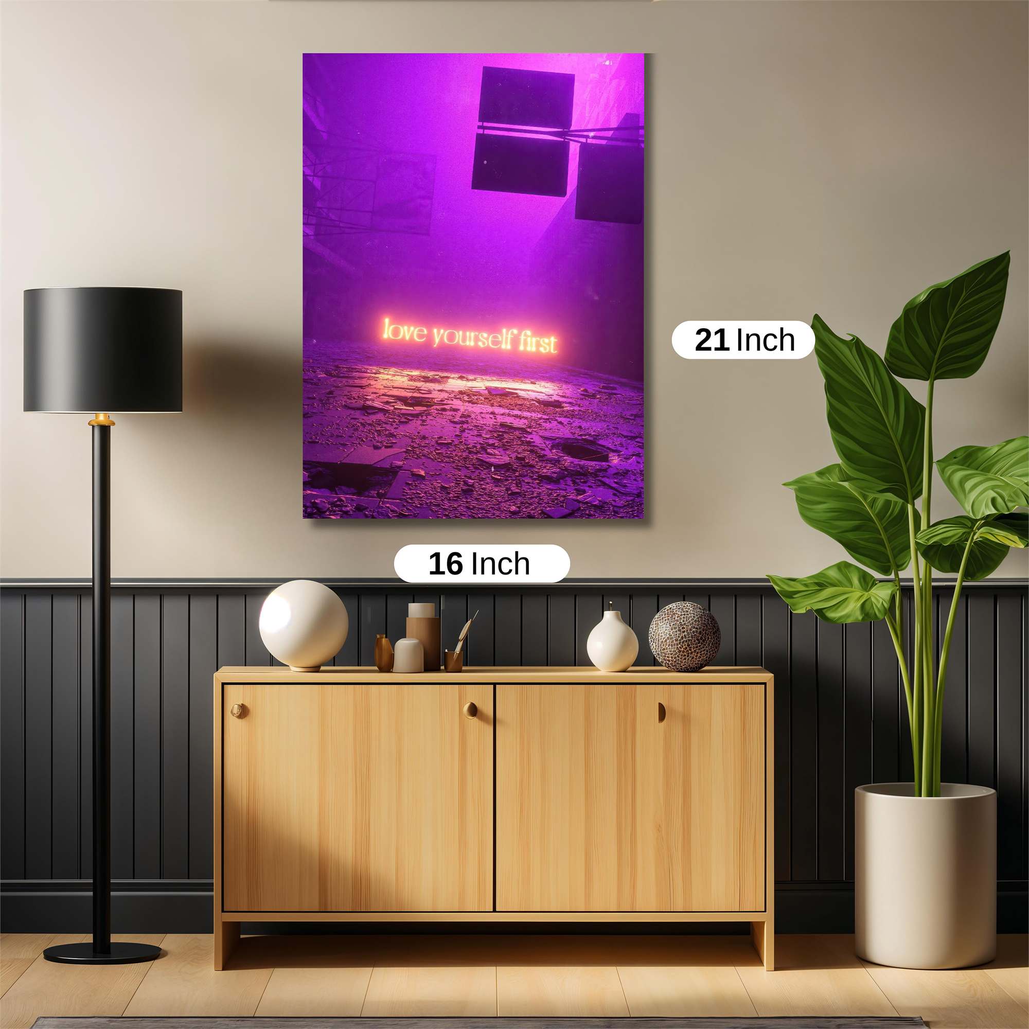 Neon Serenity Safe Wall Magnetic / M