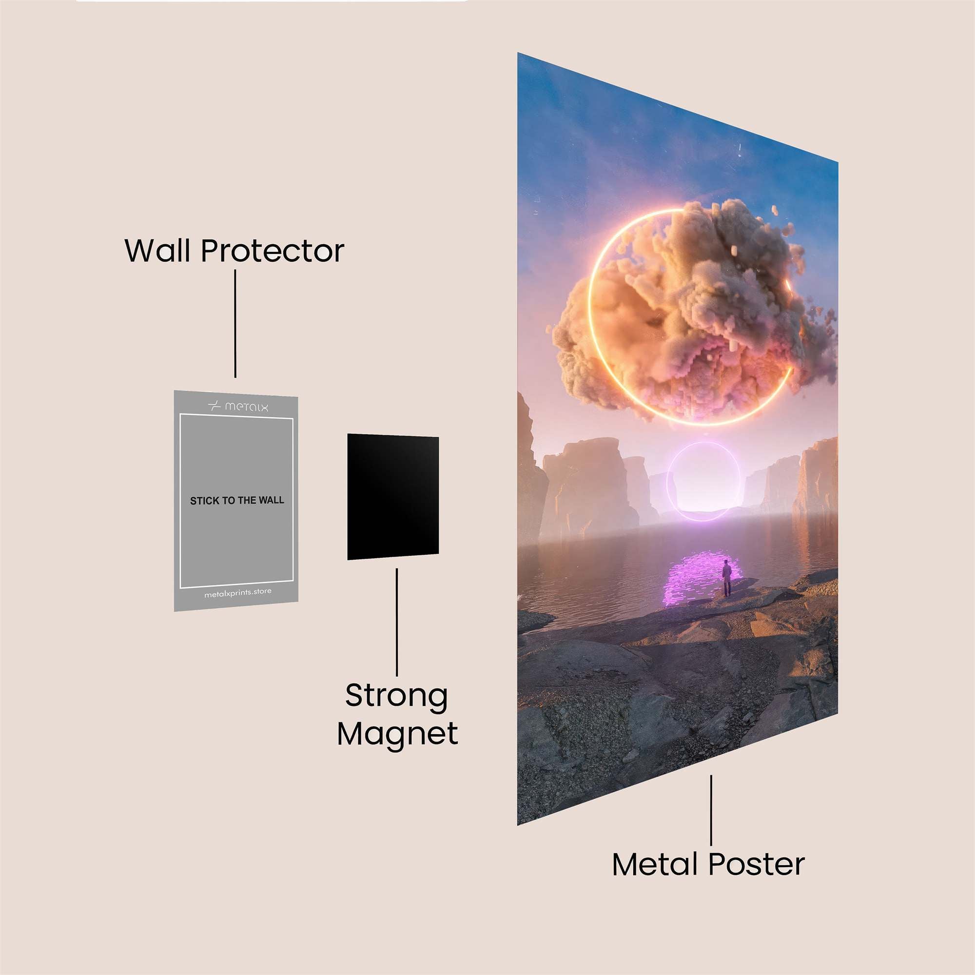 Portal Serenity Safe Wall Magnetic / M