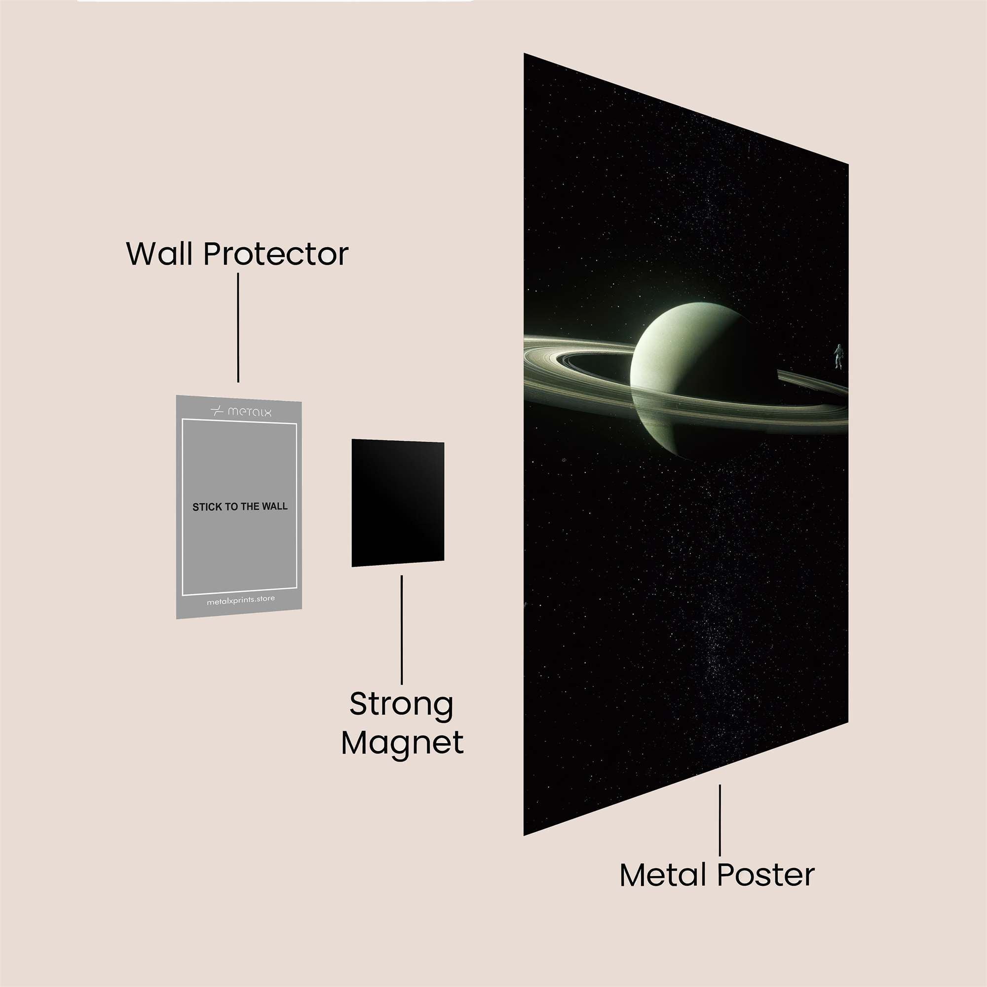 Saturn Serene Safe Wall Magnetic / M