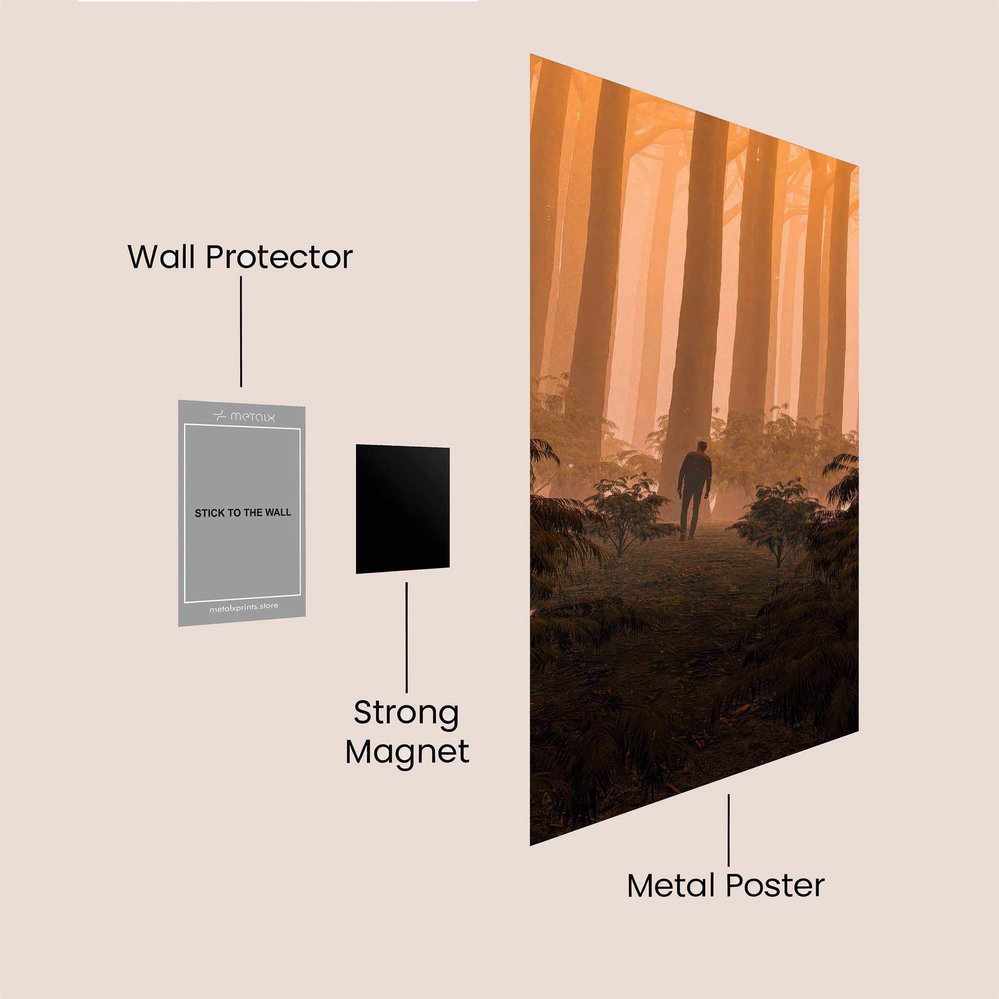 Forest Wanderlust Safe Wall Magnetic / M