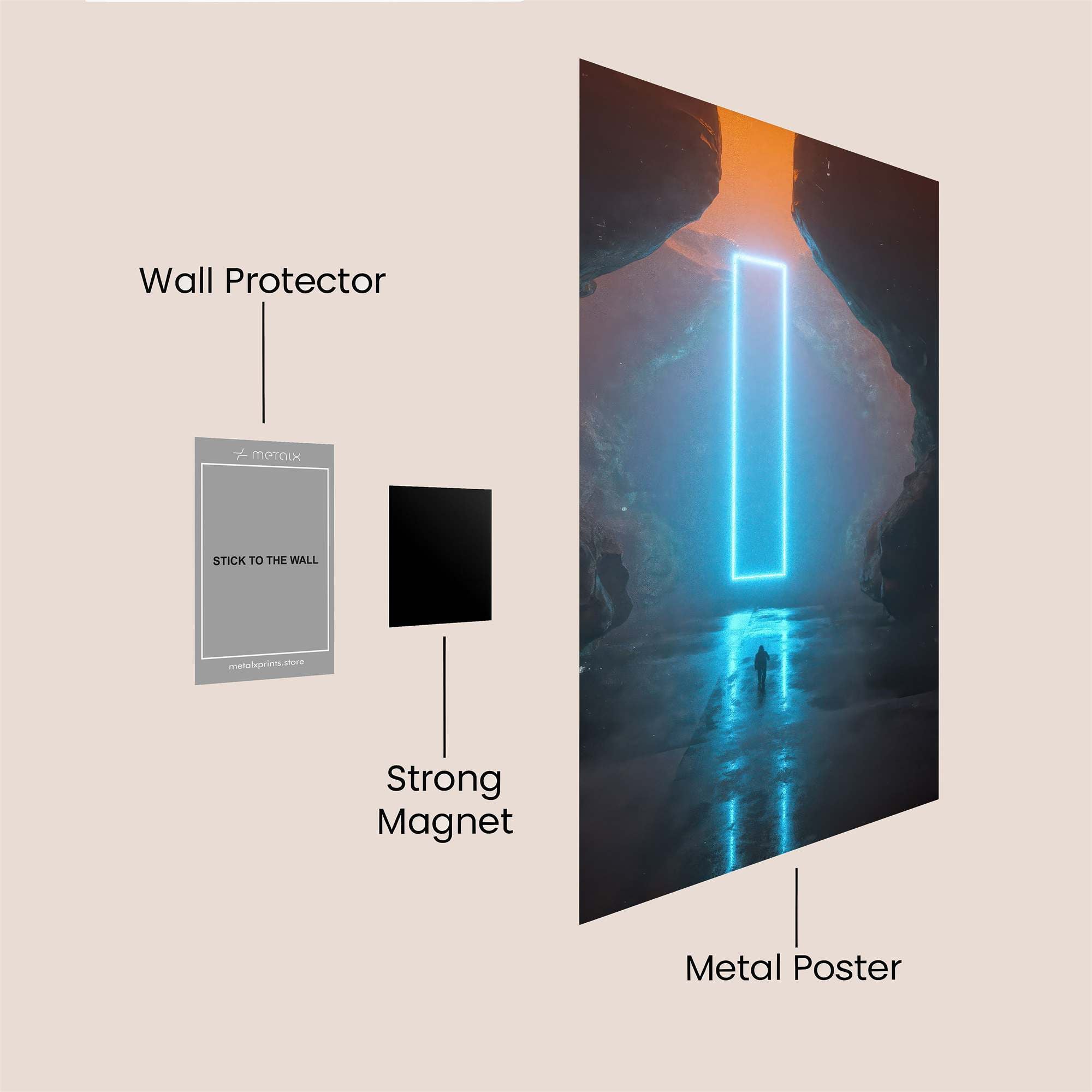 Portal Serene Safe Wall Magnetic / M
