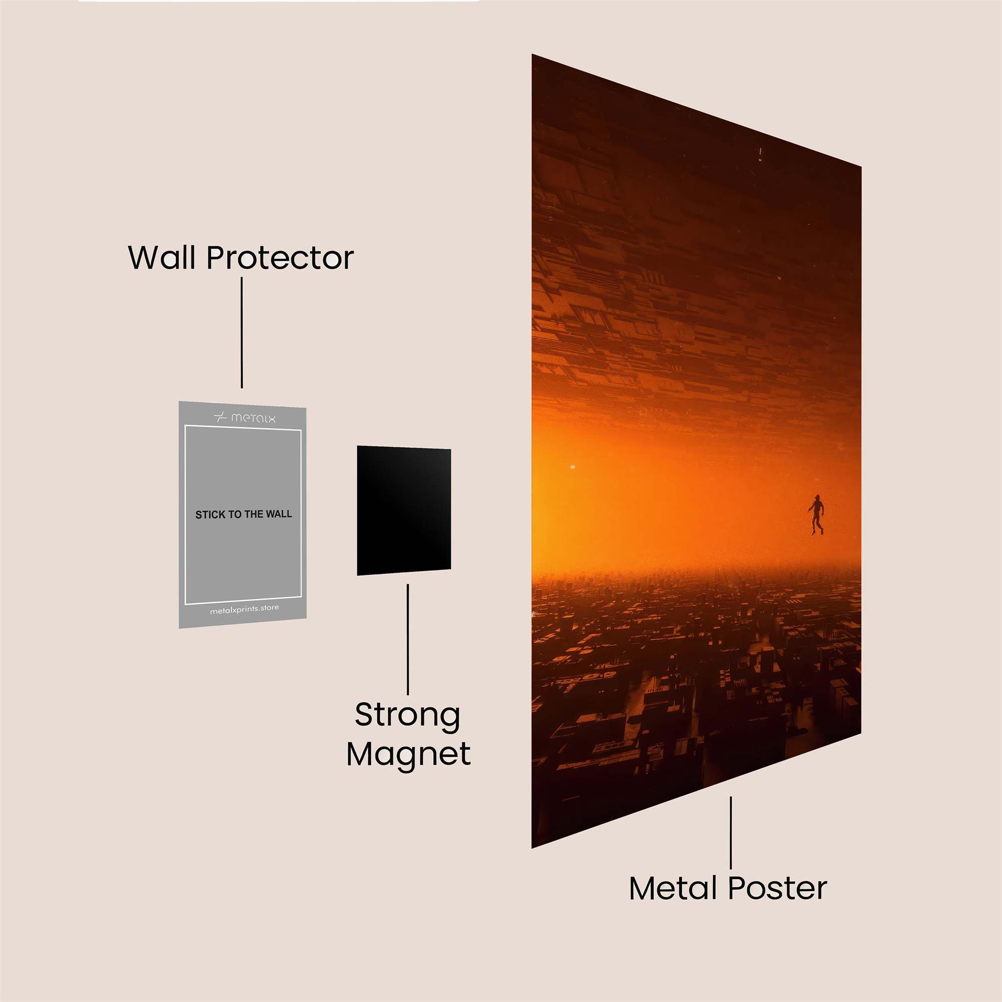 Cosmic Solitude Safe Wall Magnetic / M