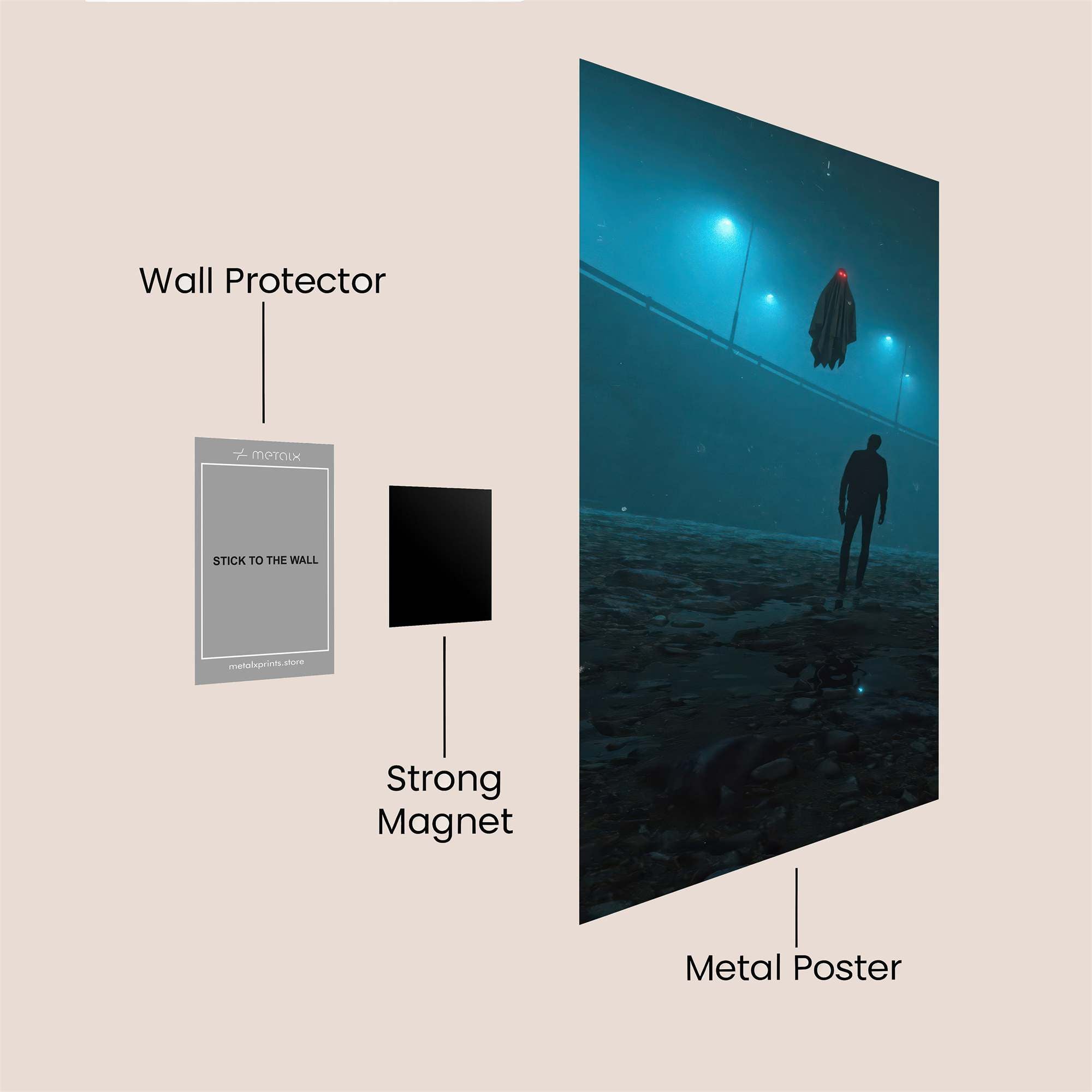 Ghostly Encounter Safe Wall Magnetic / M