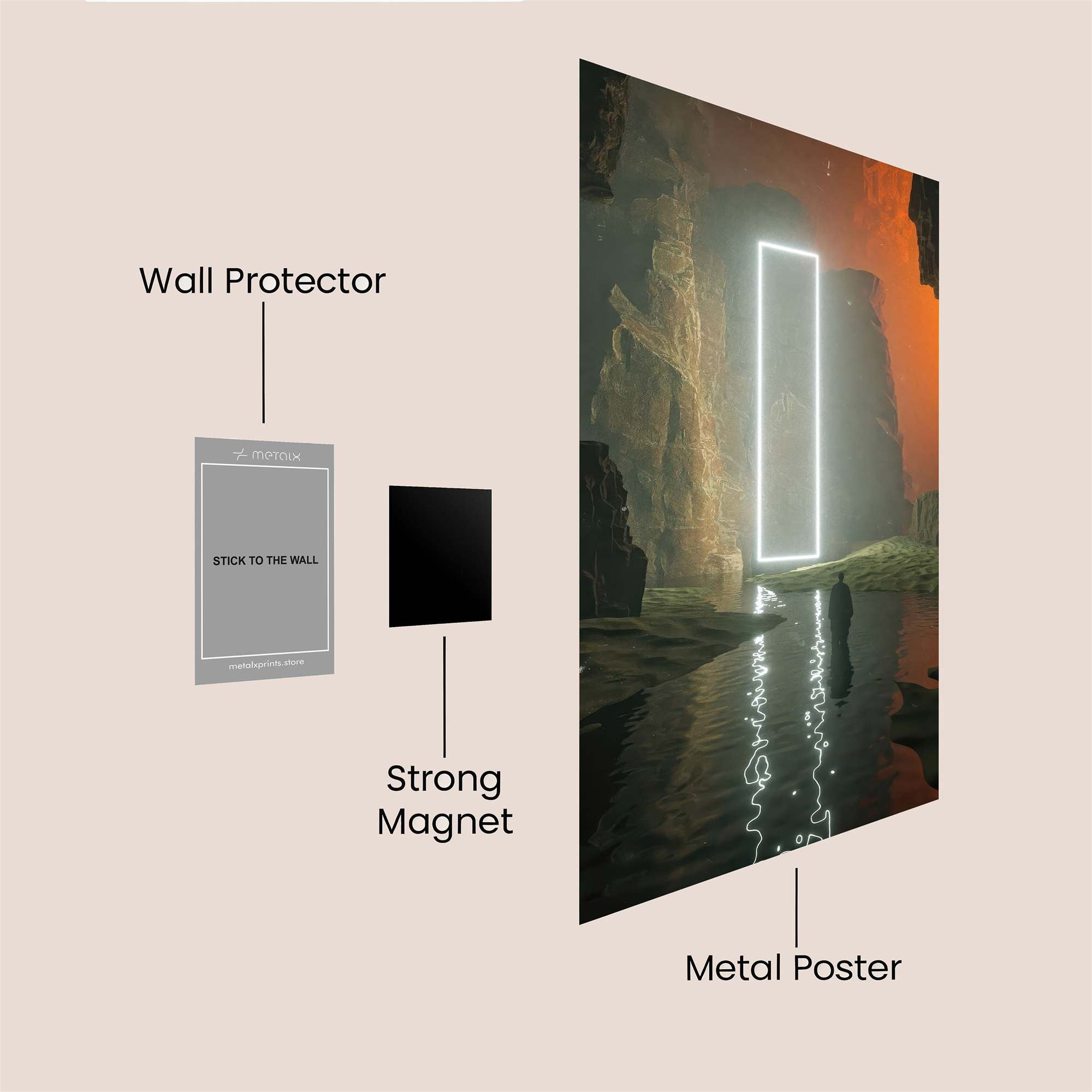 Portal Serenity Safe Wall Magnetic / M