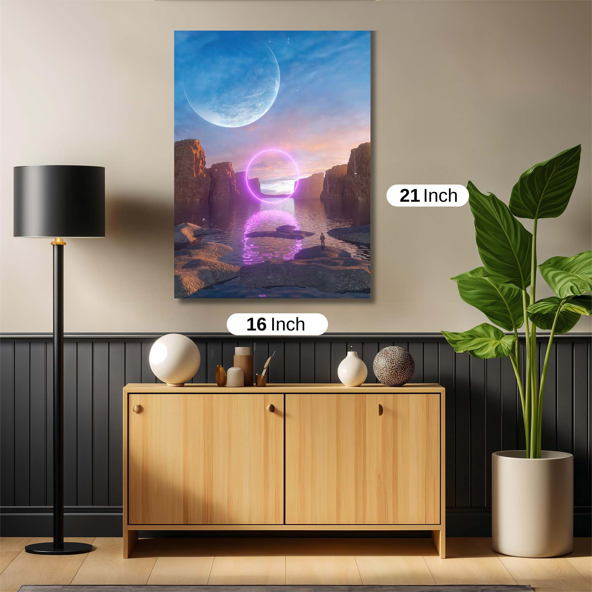 Moonlit Serenity Safe Wall Magnetic / M
