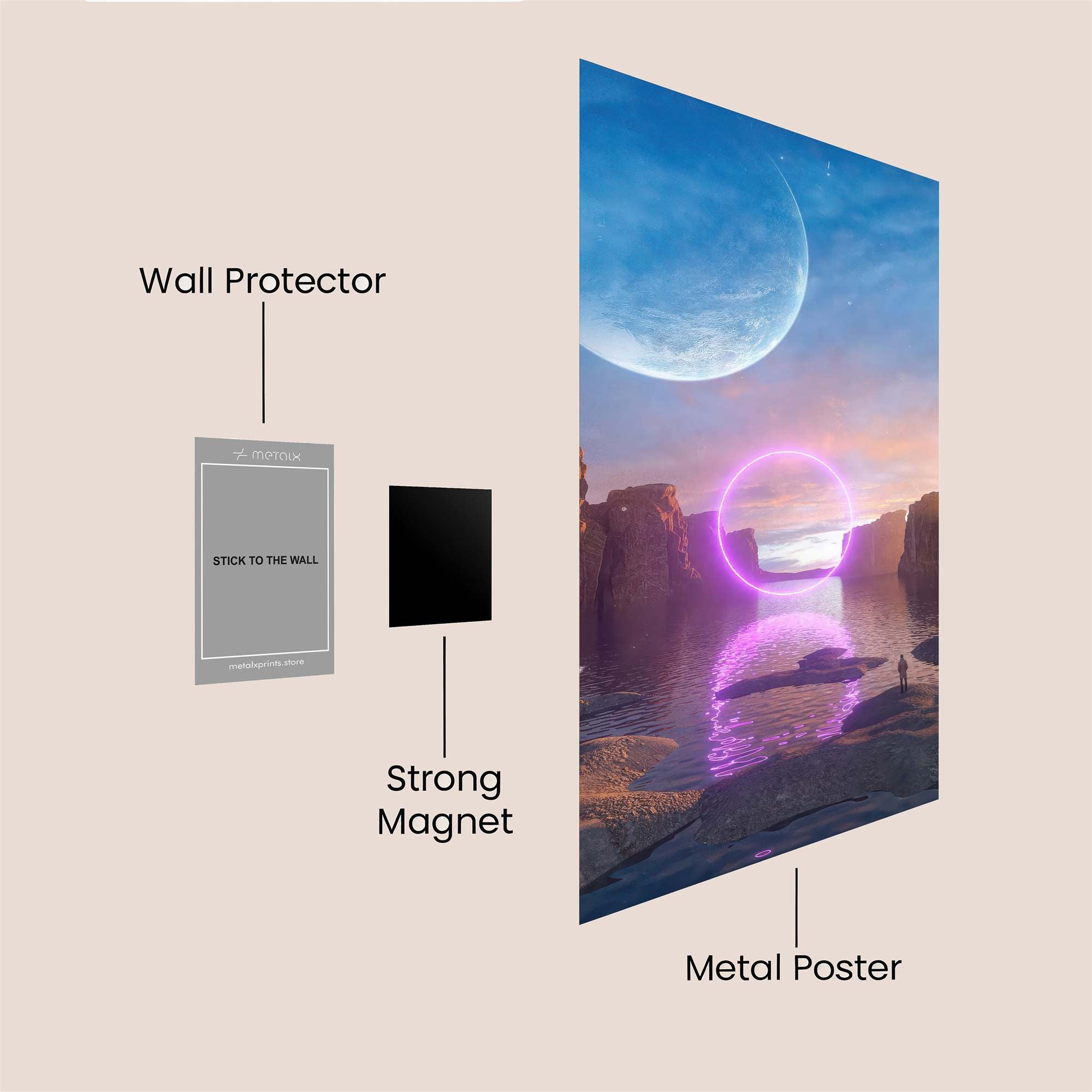 Moonlit Serenity Safe Wall Magnetic / M