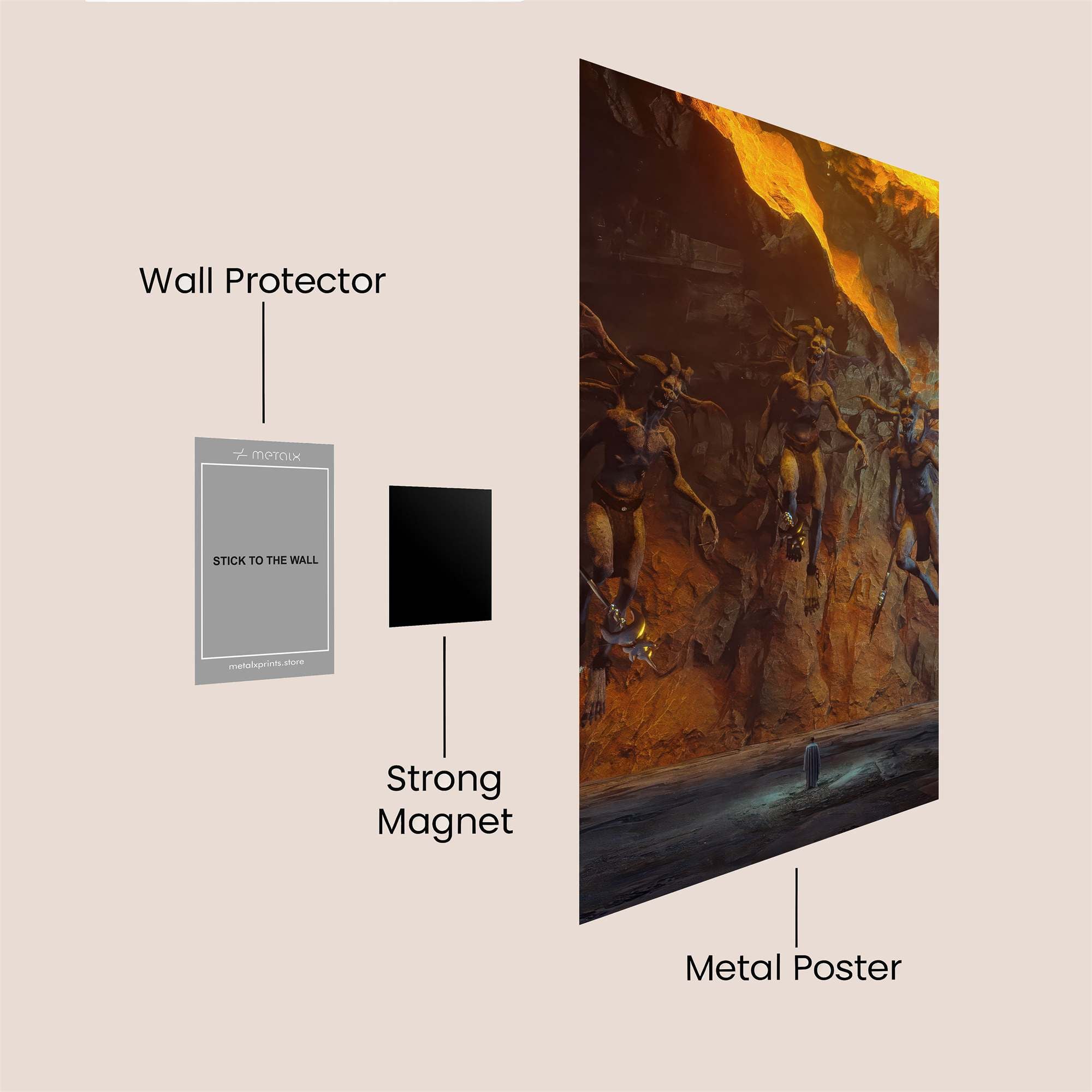 Hellish Dance Safe Wall Magnetic / M