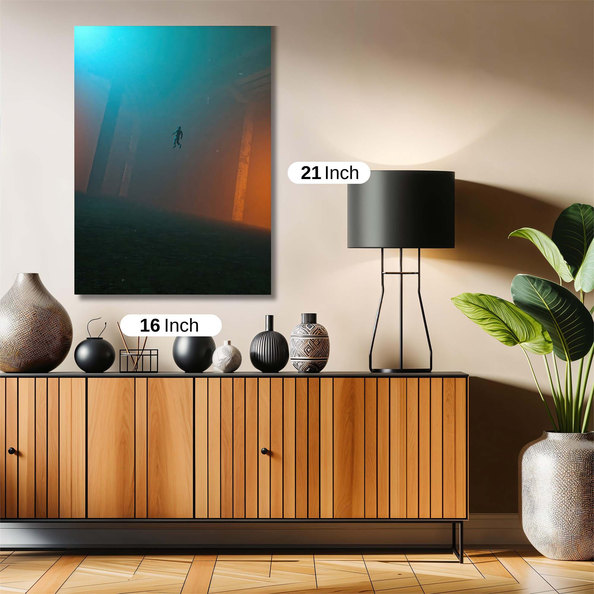 Diver Dreamscape Safe Wall Magnetic / M