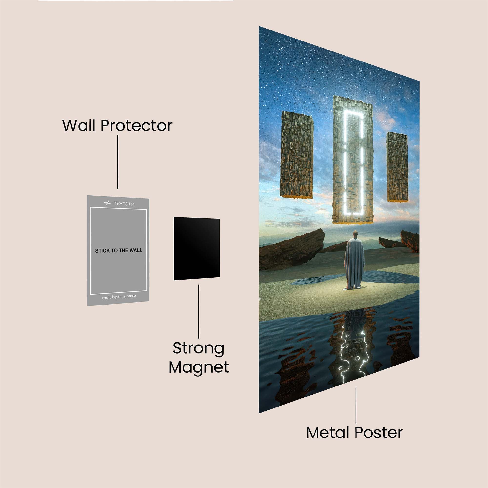 Portal Serenity Safe Wall Magnetic / M