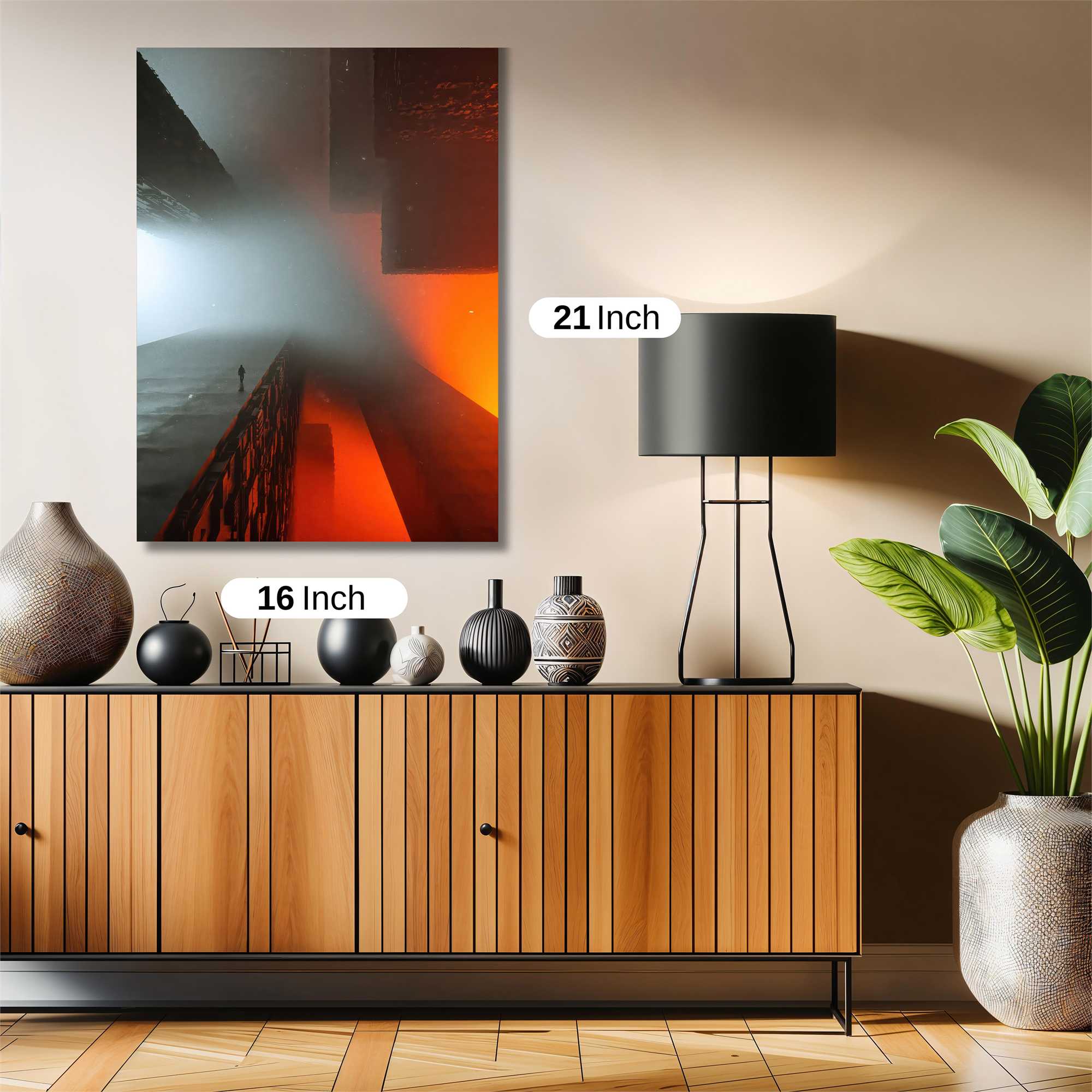 Foggy Solitude Safe Wall Magnetic / M