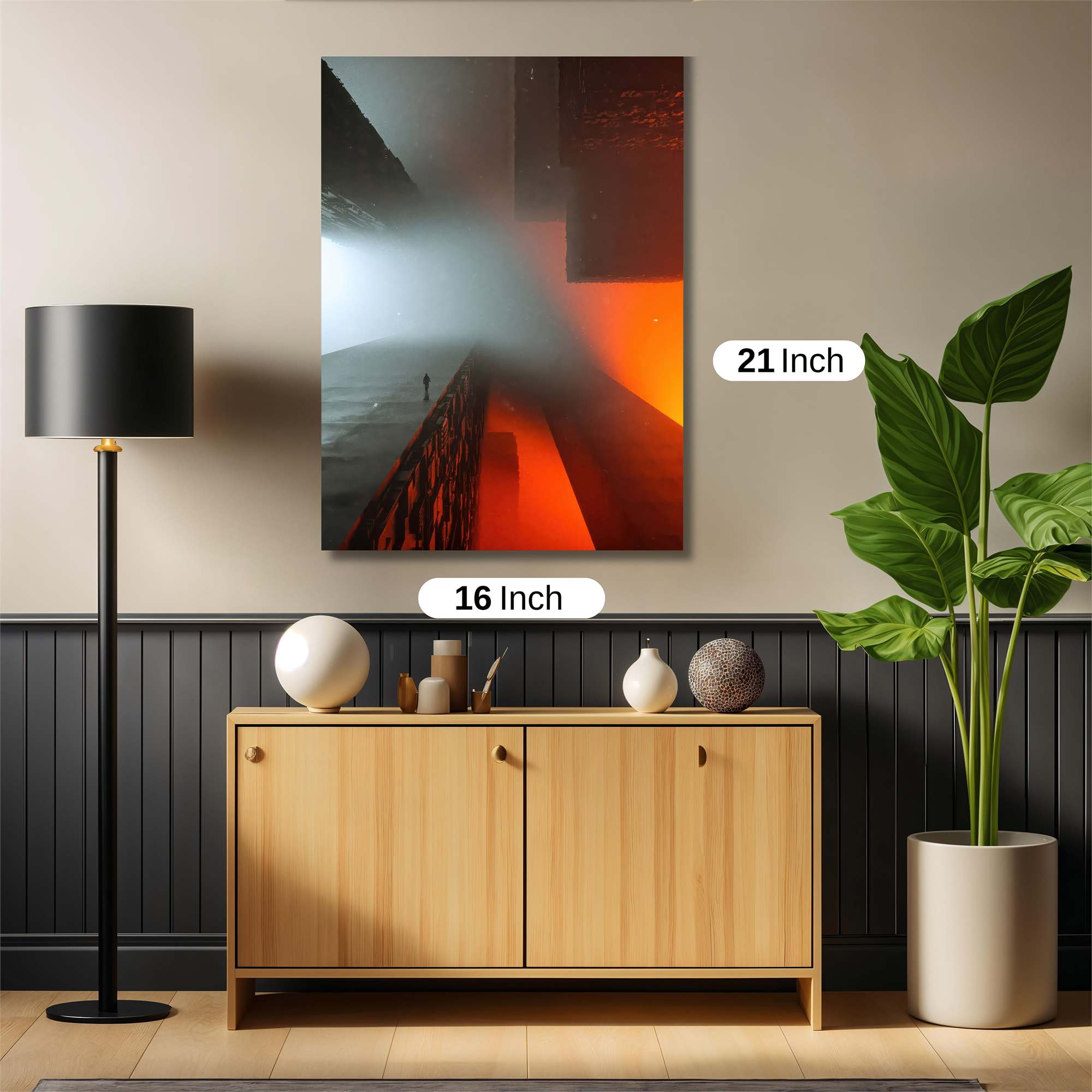 Foggy Solitude Safe Wall Magnetic / M