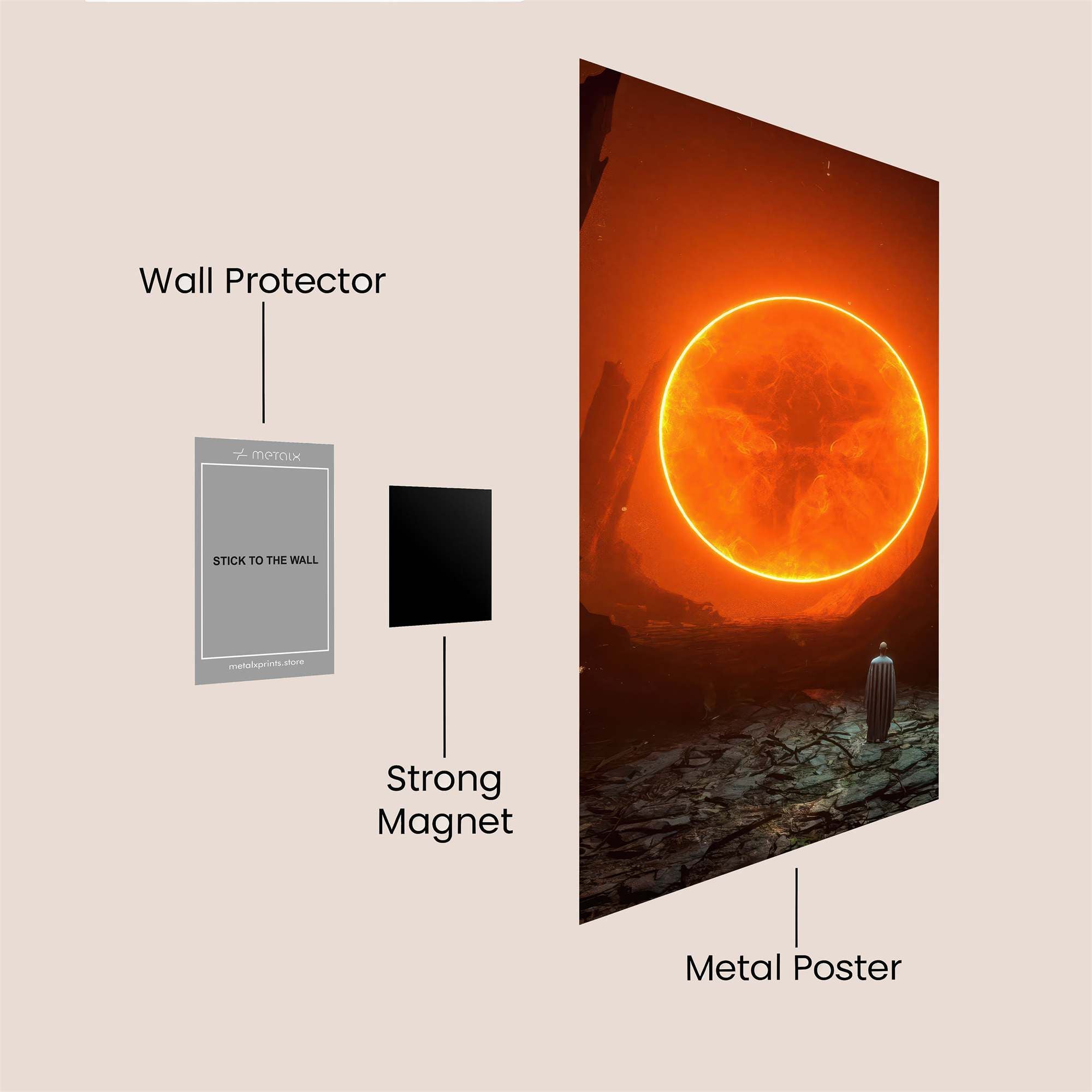 Sun Embrace Safe Wall Magnetic / M