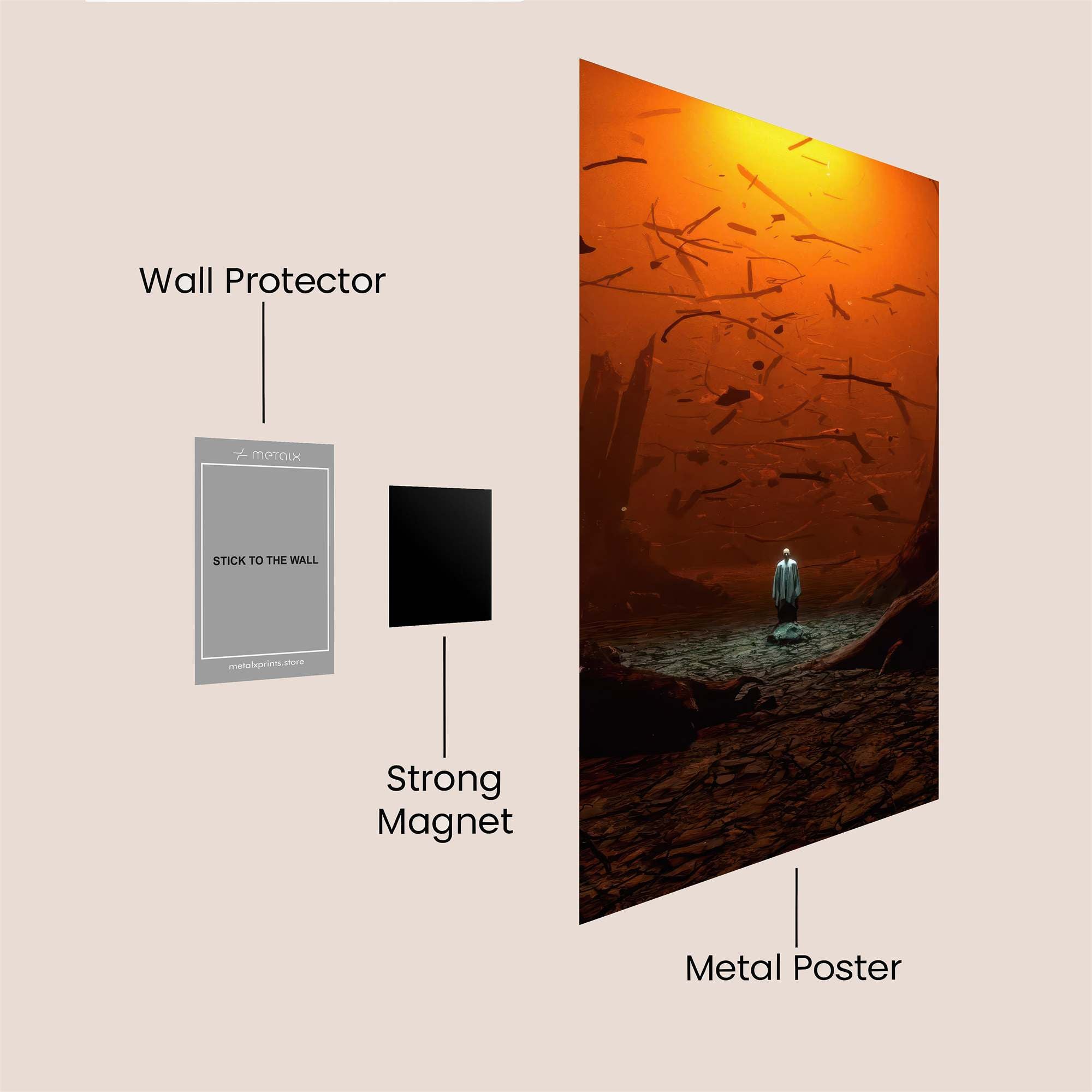 Eternal Solitude Safe Wall Magnetic / M