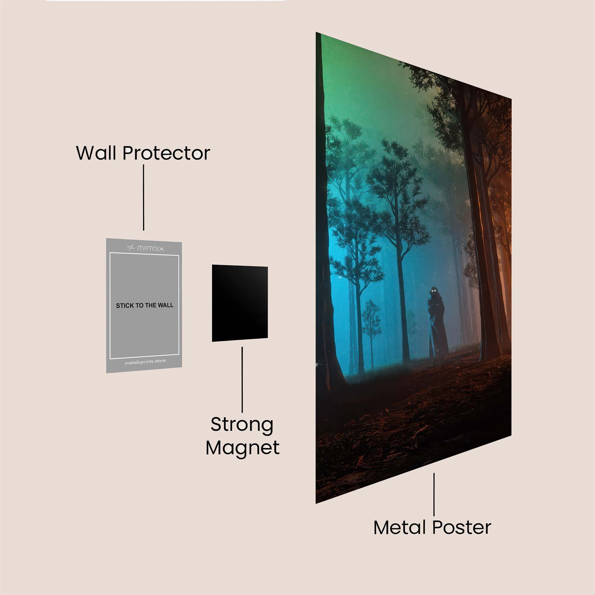 Mystic Twilight Safe Wall Magnetic / M