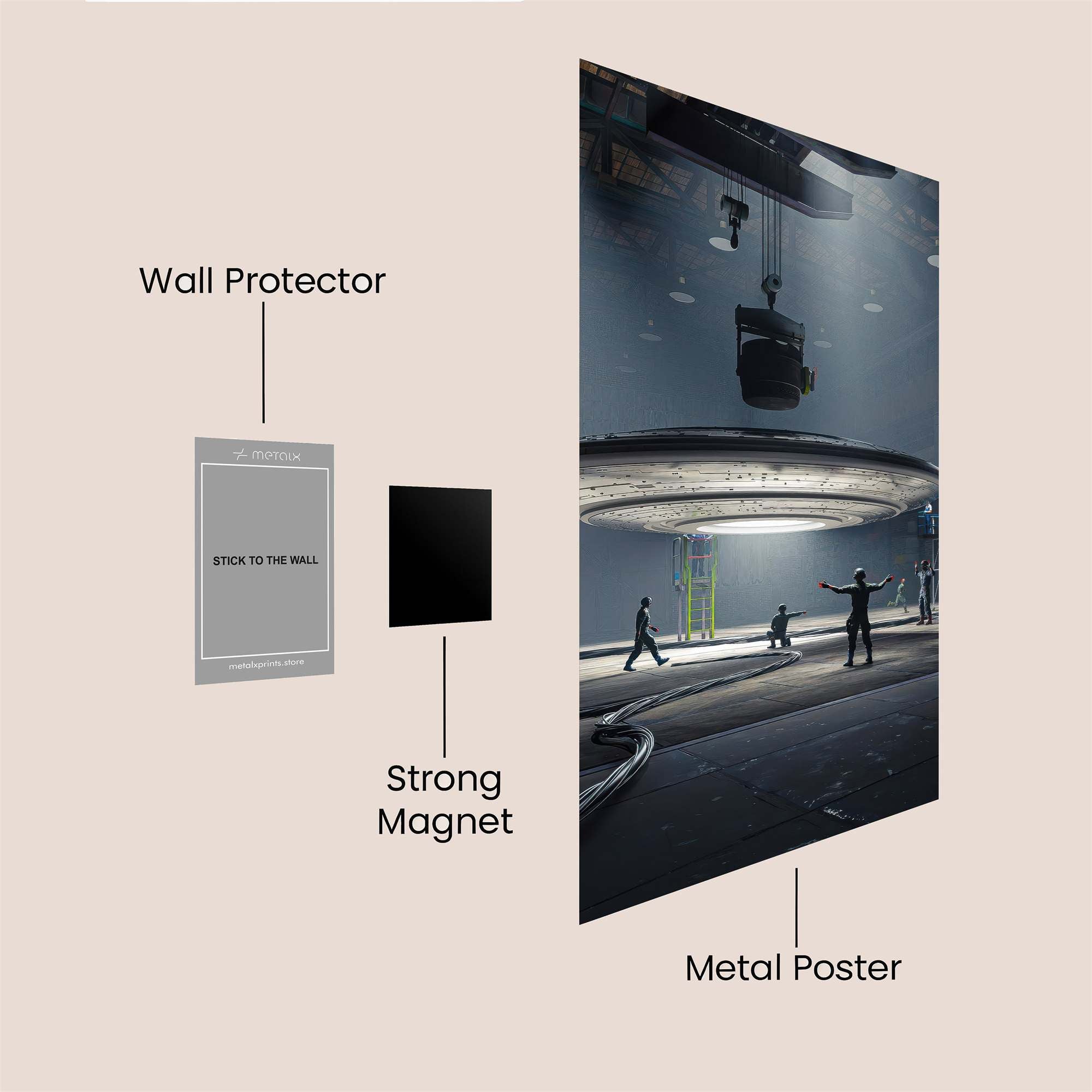 UFO Unveiled Safe Wall Magnetic / M