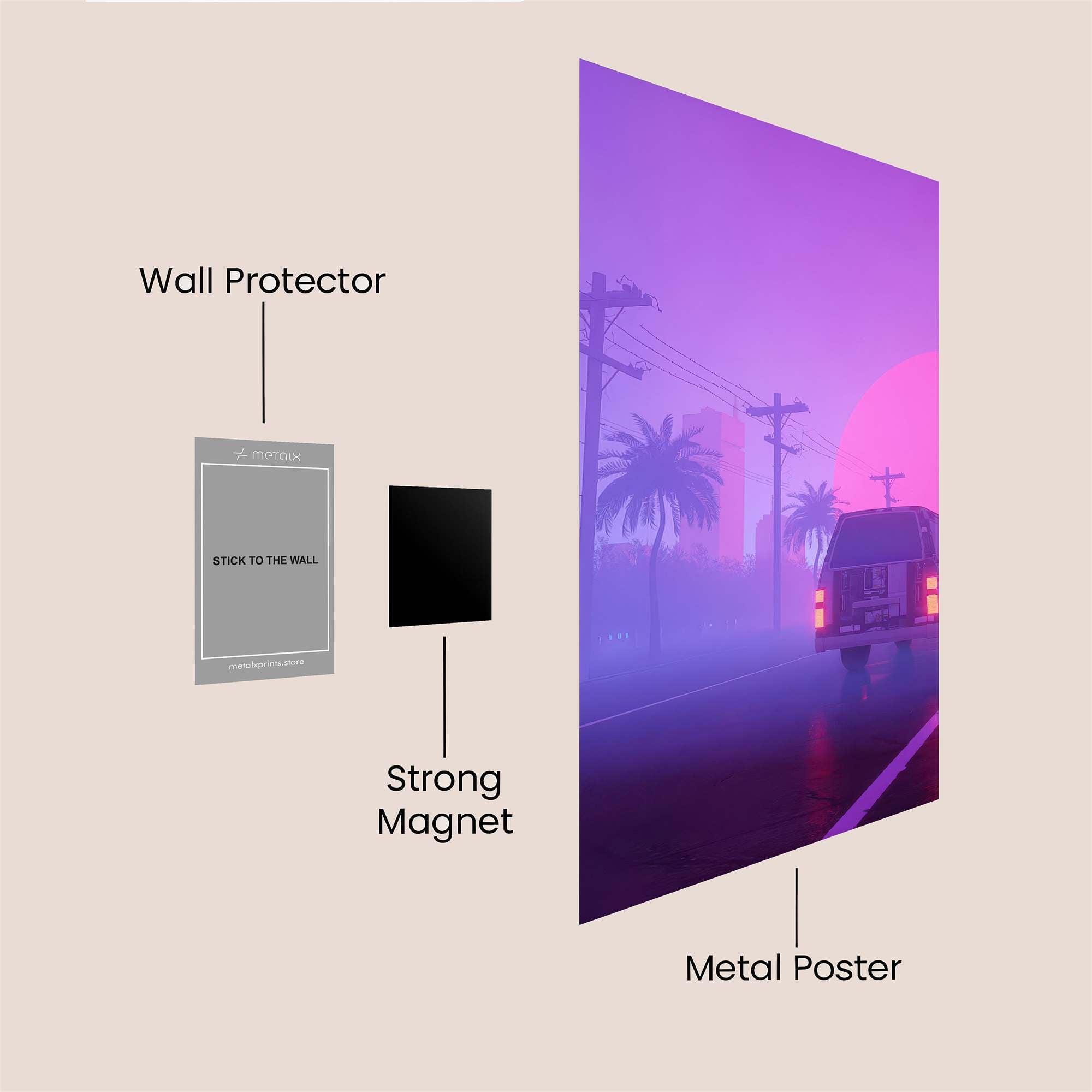 Sunset Dream Safe Wall Magnetic / M