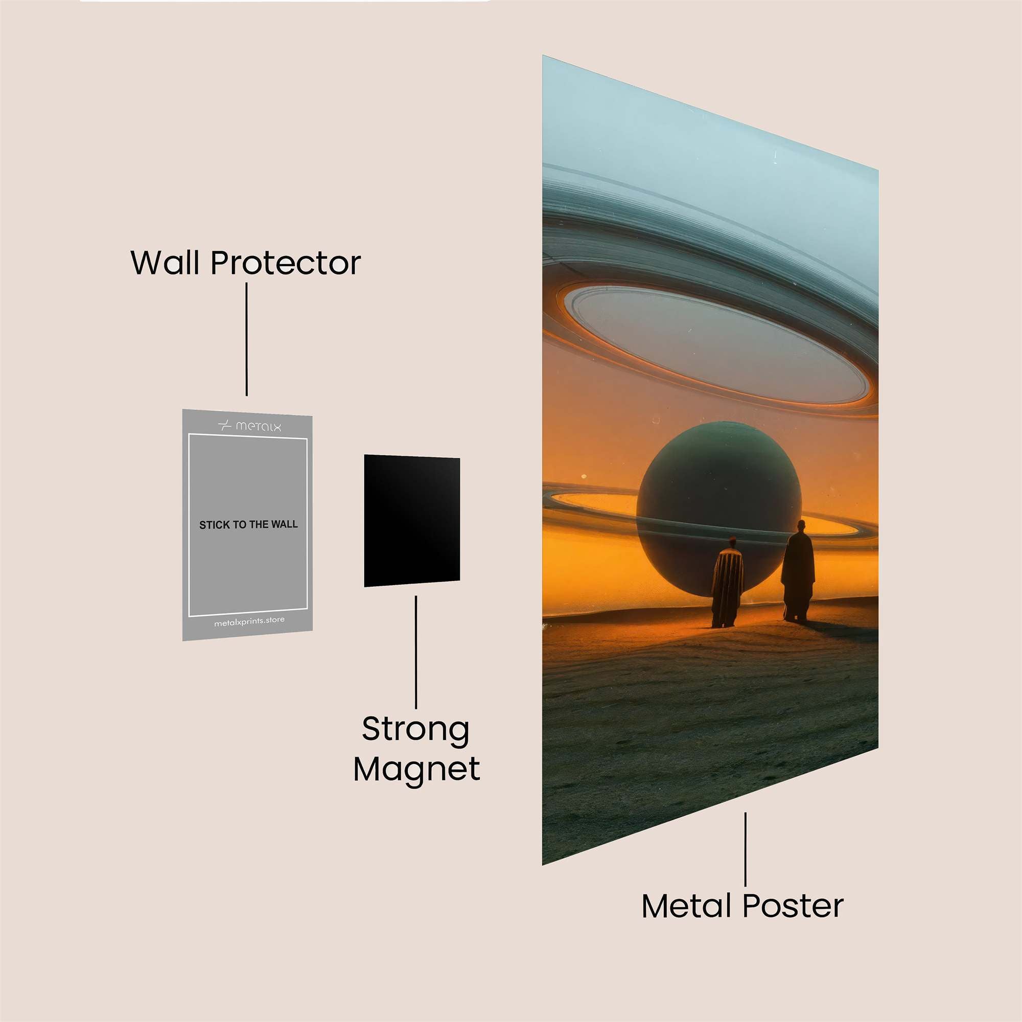 Saturn Serenity Safe Wall Magnetic / M