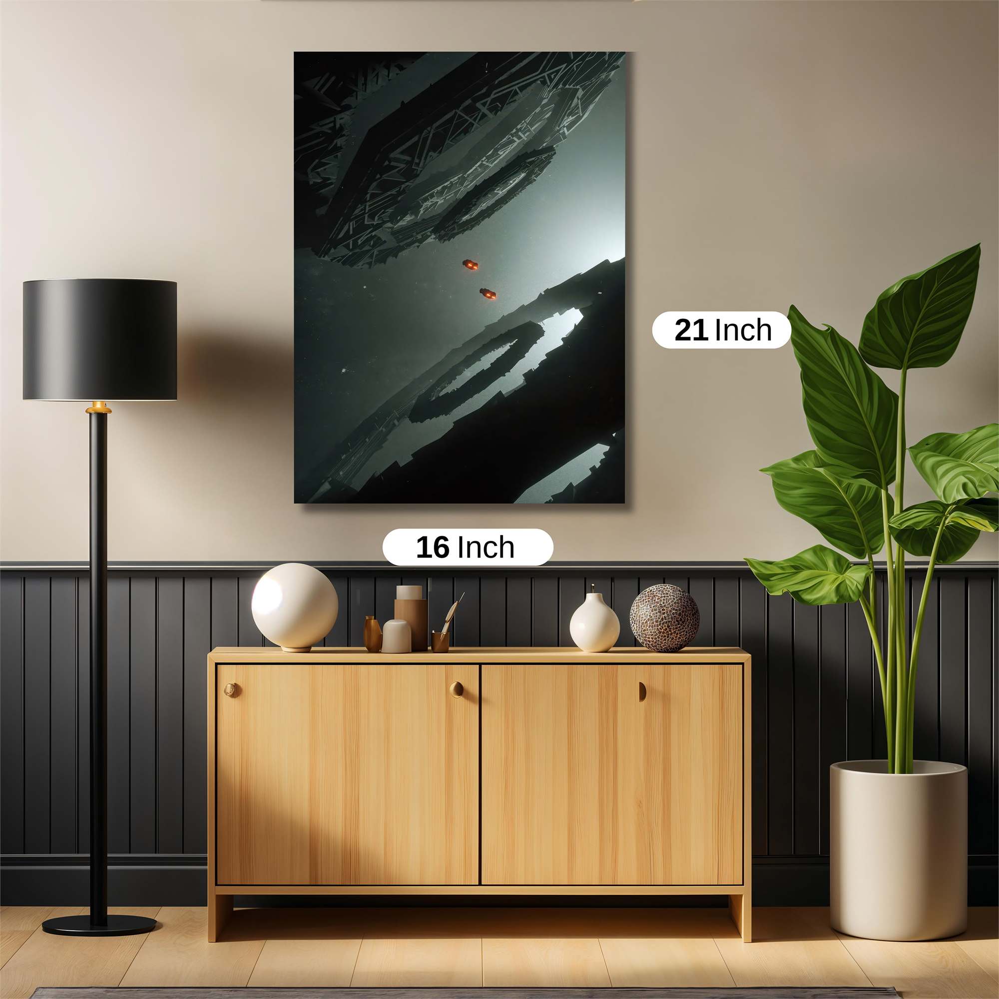 Spaceship Serene Safe Wall Magnetic / M