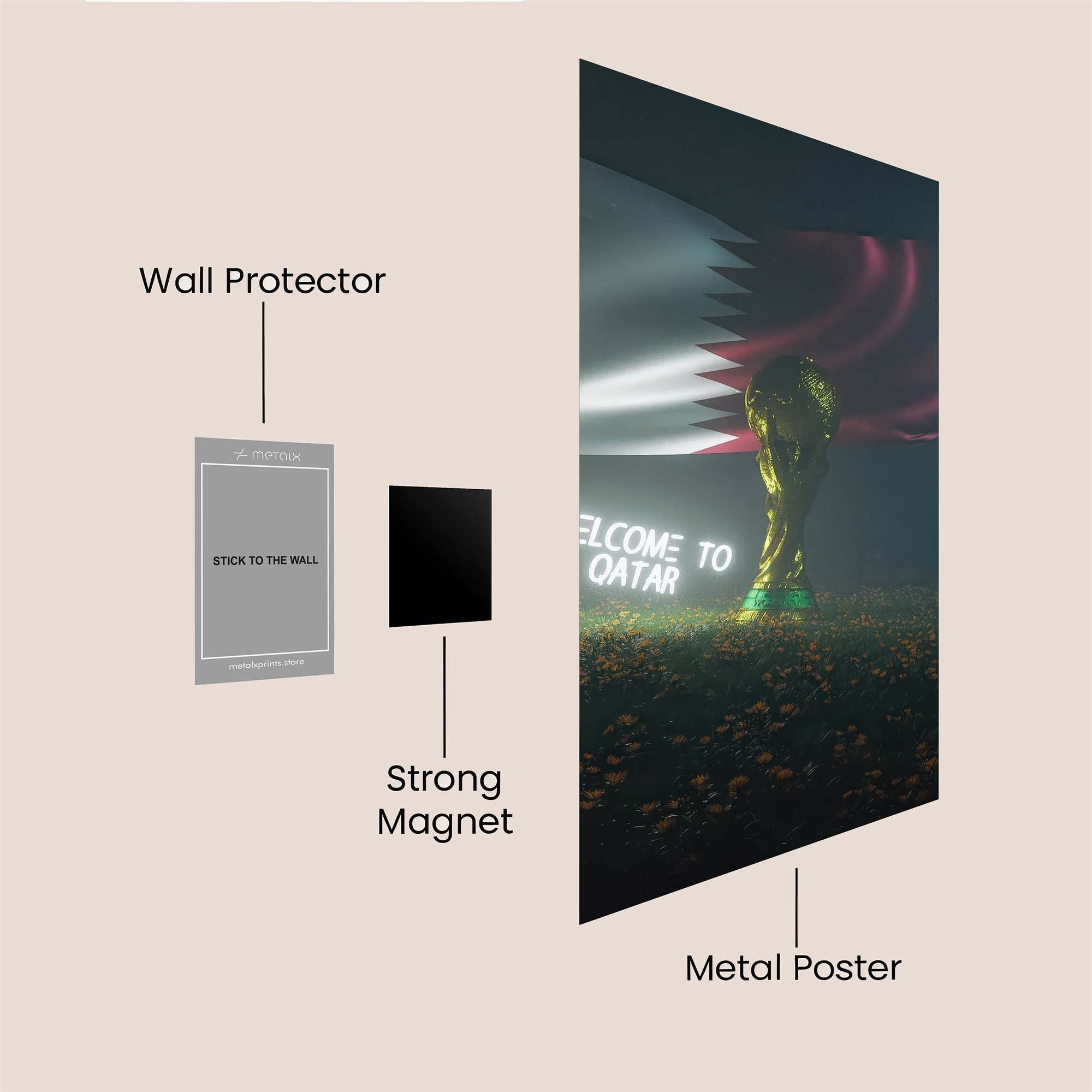 Qatar Euphoria Safe Wall Magnetic / M