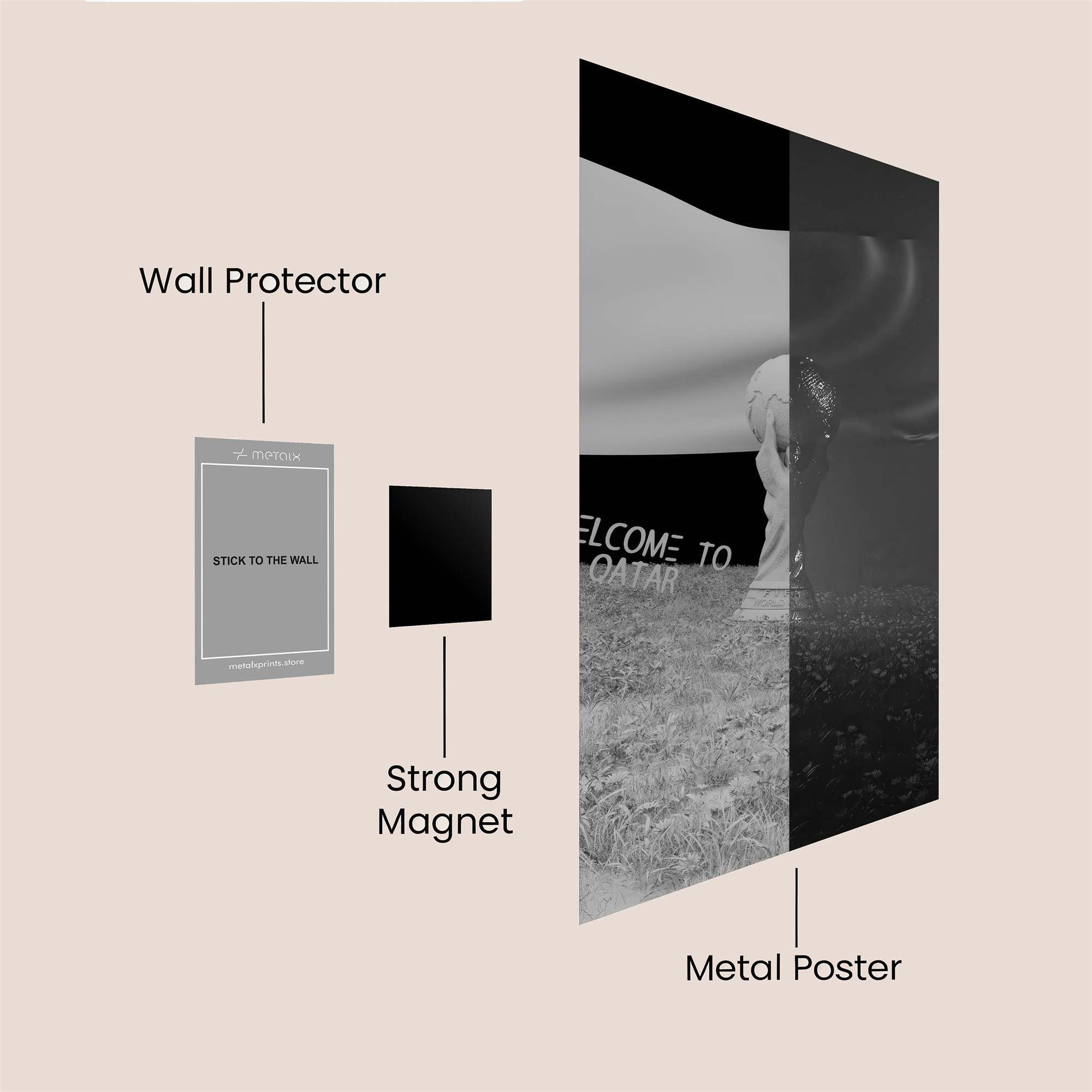 Qatar Whisper Safe Wall Magnetic / M