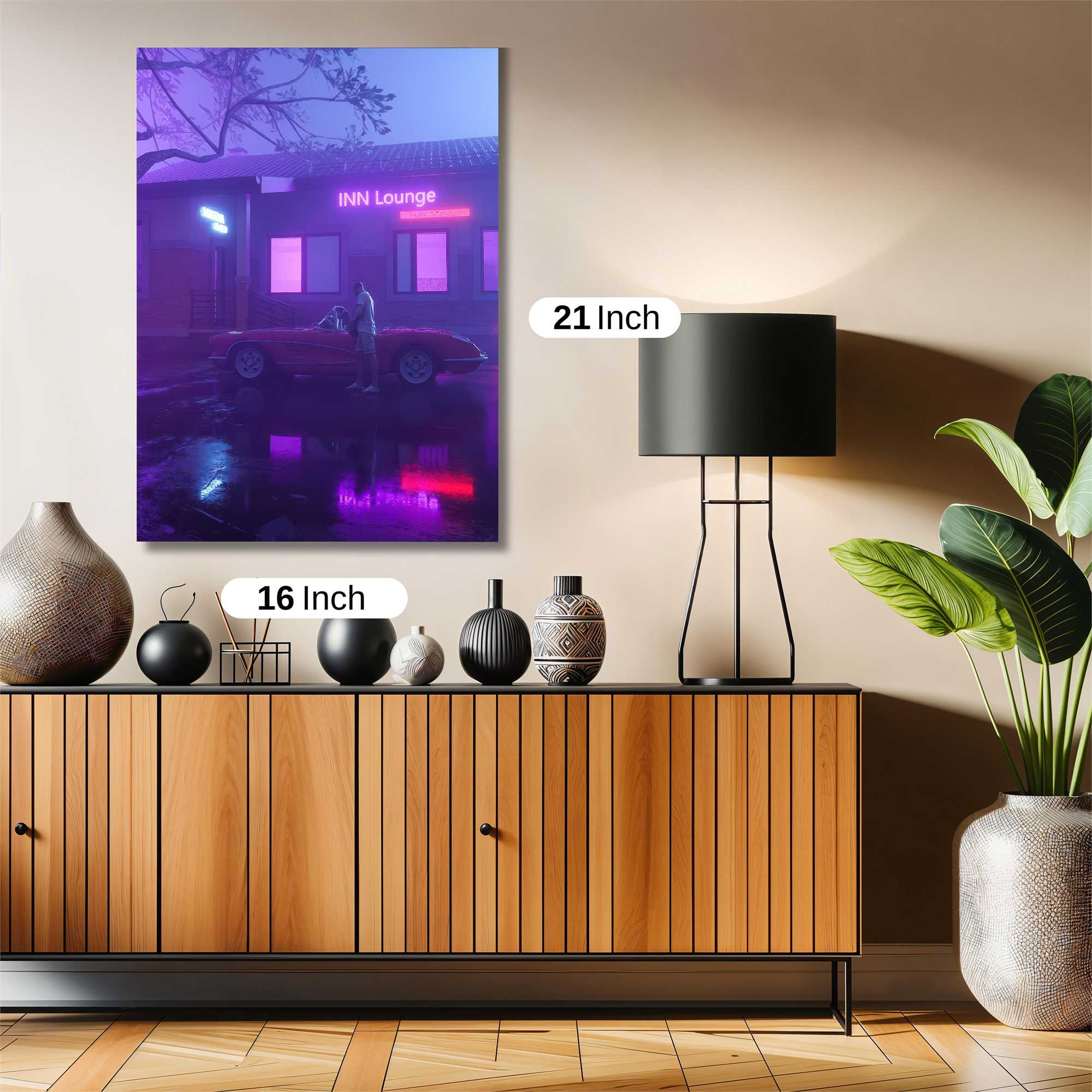 Neon Serenity Safe Wall Magnetic / M