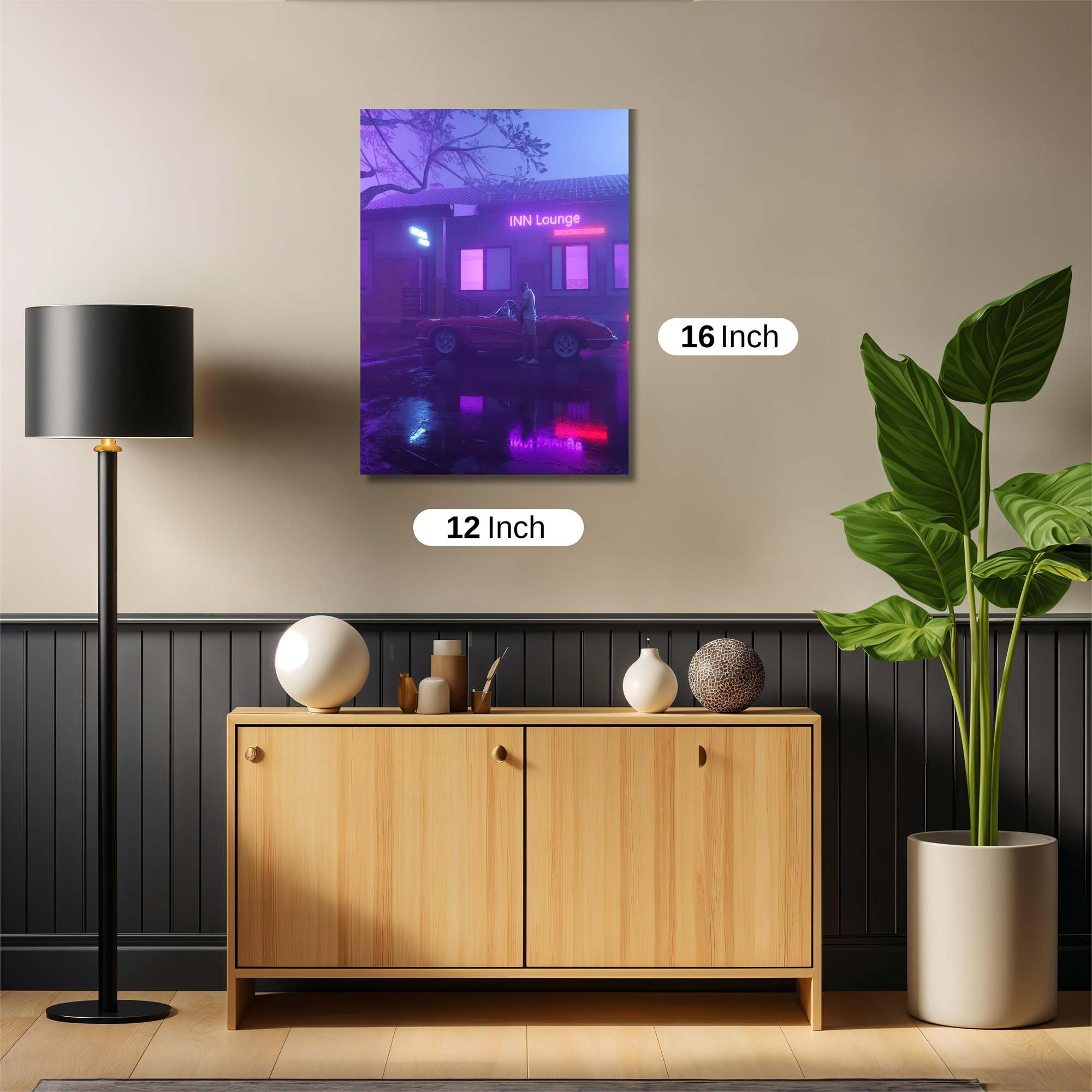 Neon Serenity Safe Wall Magnetic / M