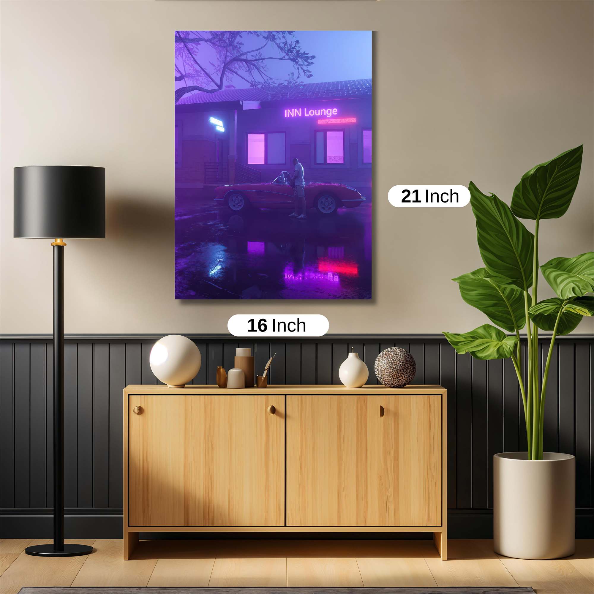 Neon Serenity Safe Wall Magnetic / M